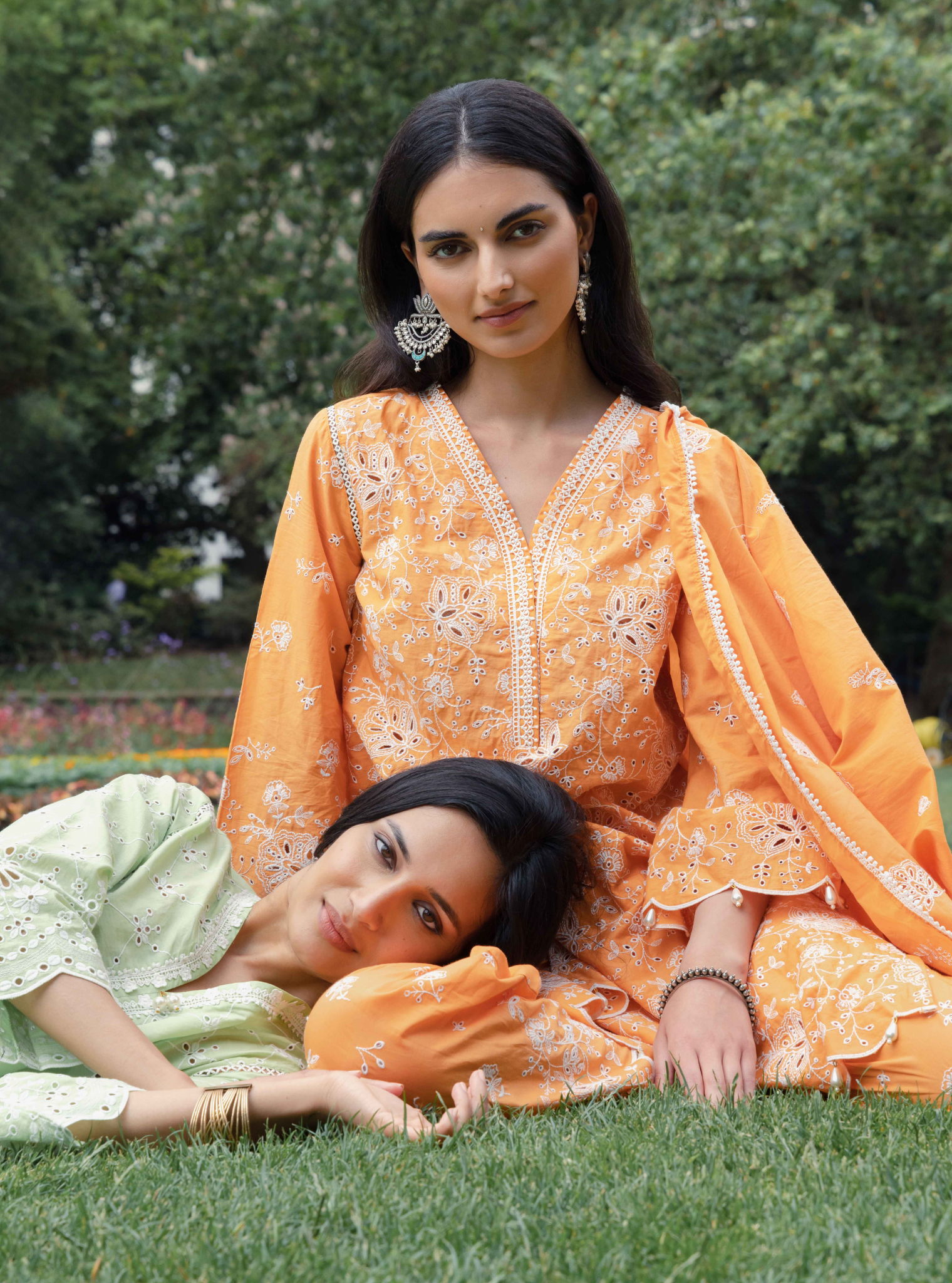 Norwich Supima Cotton Orange Kurta Set