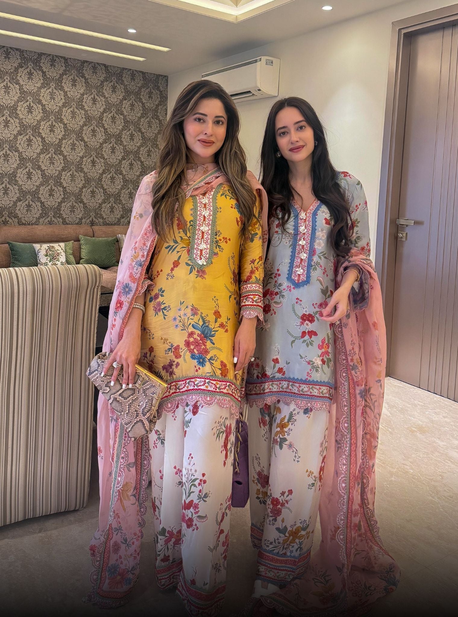 Kena Cupro Satin Mustard Kurta With Farshi Salwar
