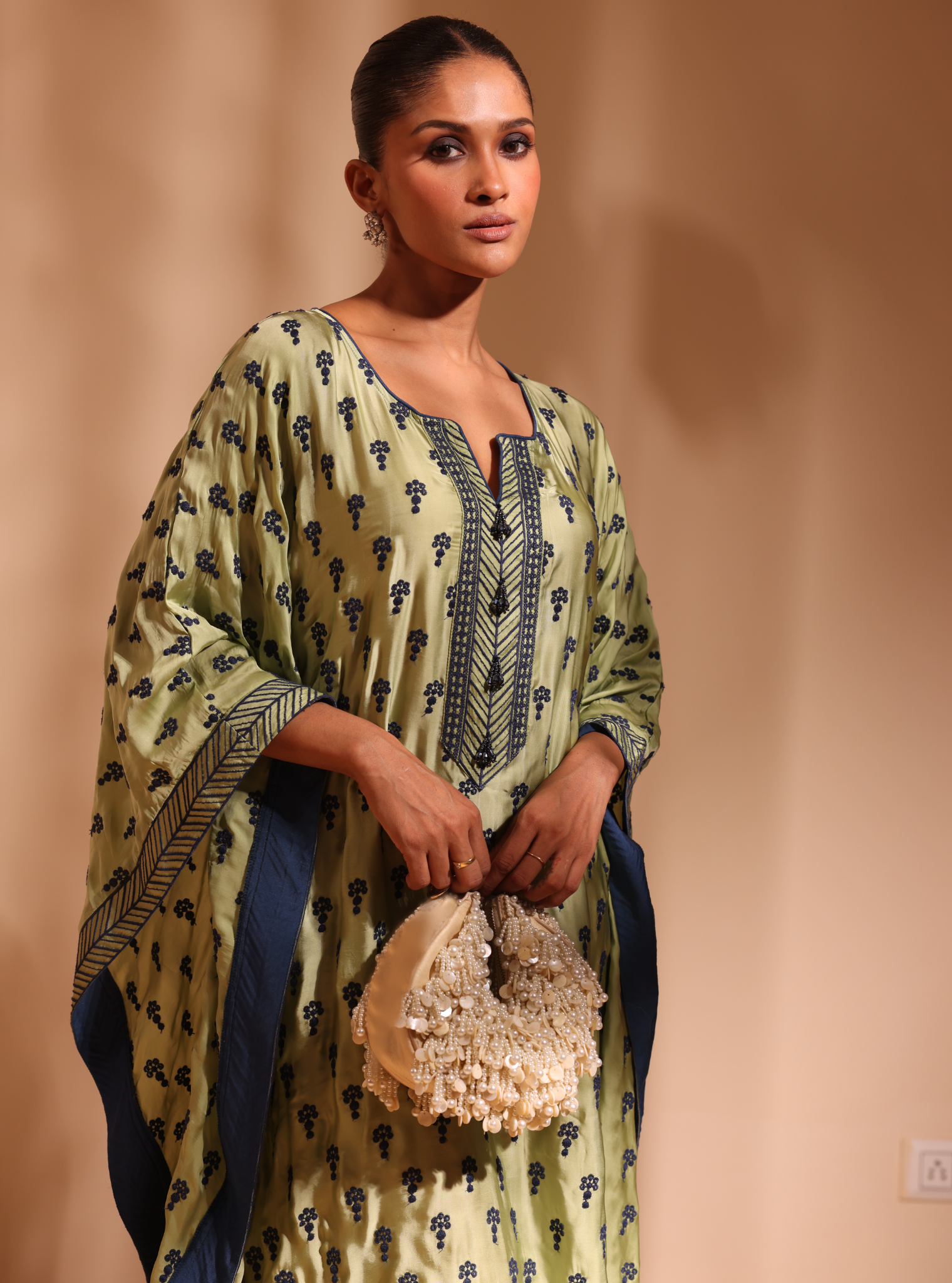 Rumana Off white Moon Shape Bag