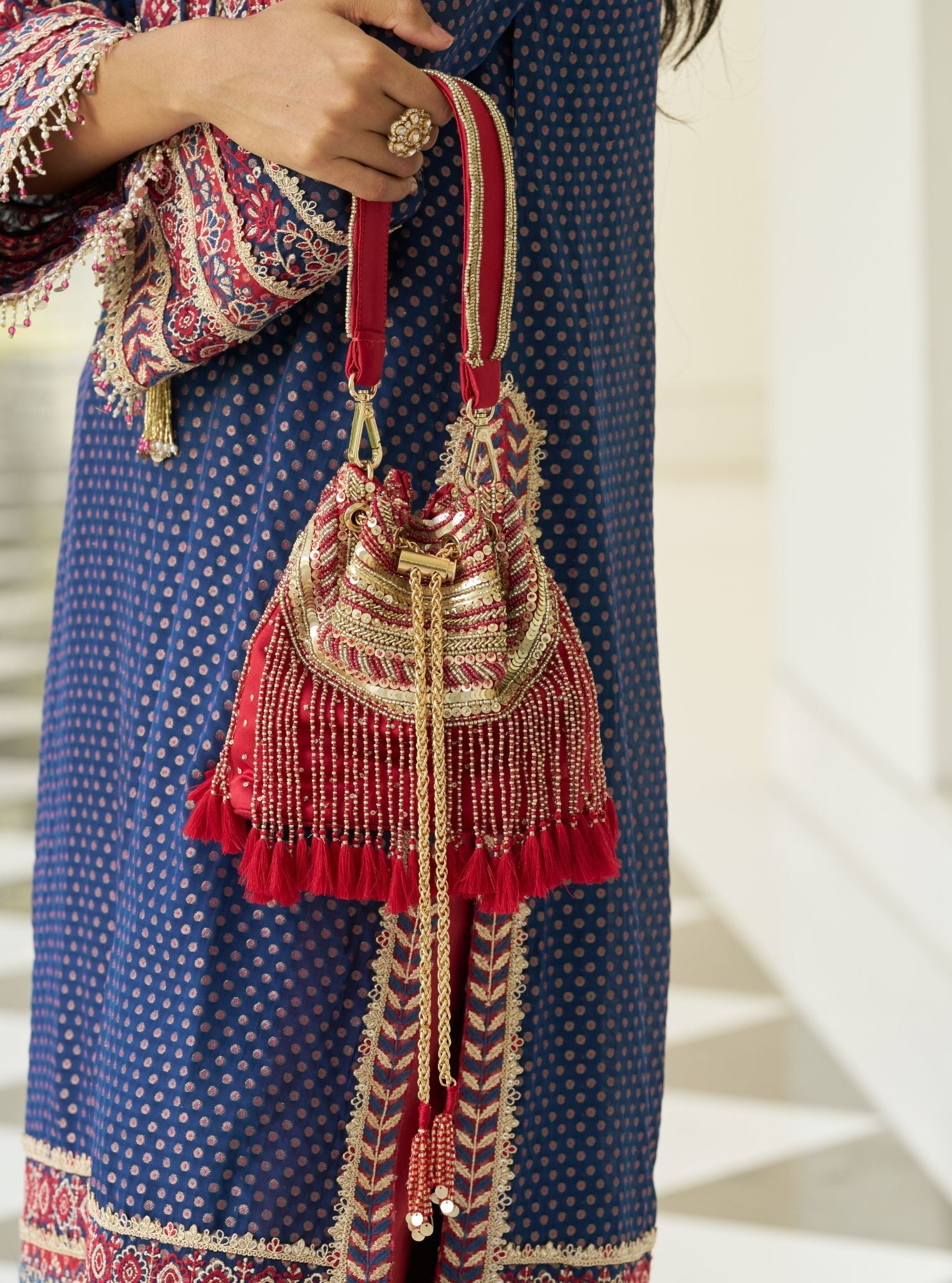 Emily Red Stylised Handbag