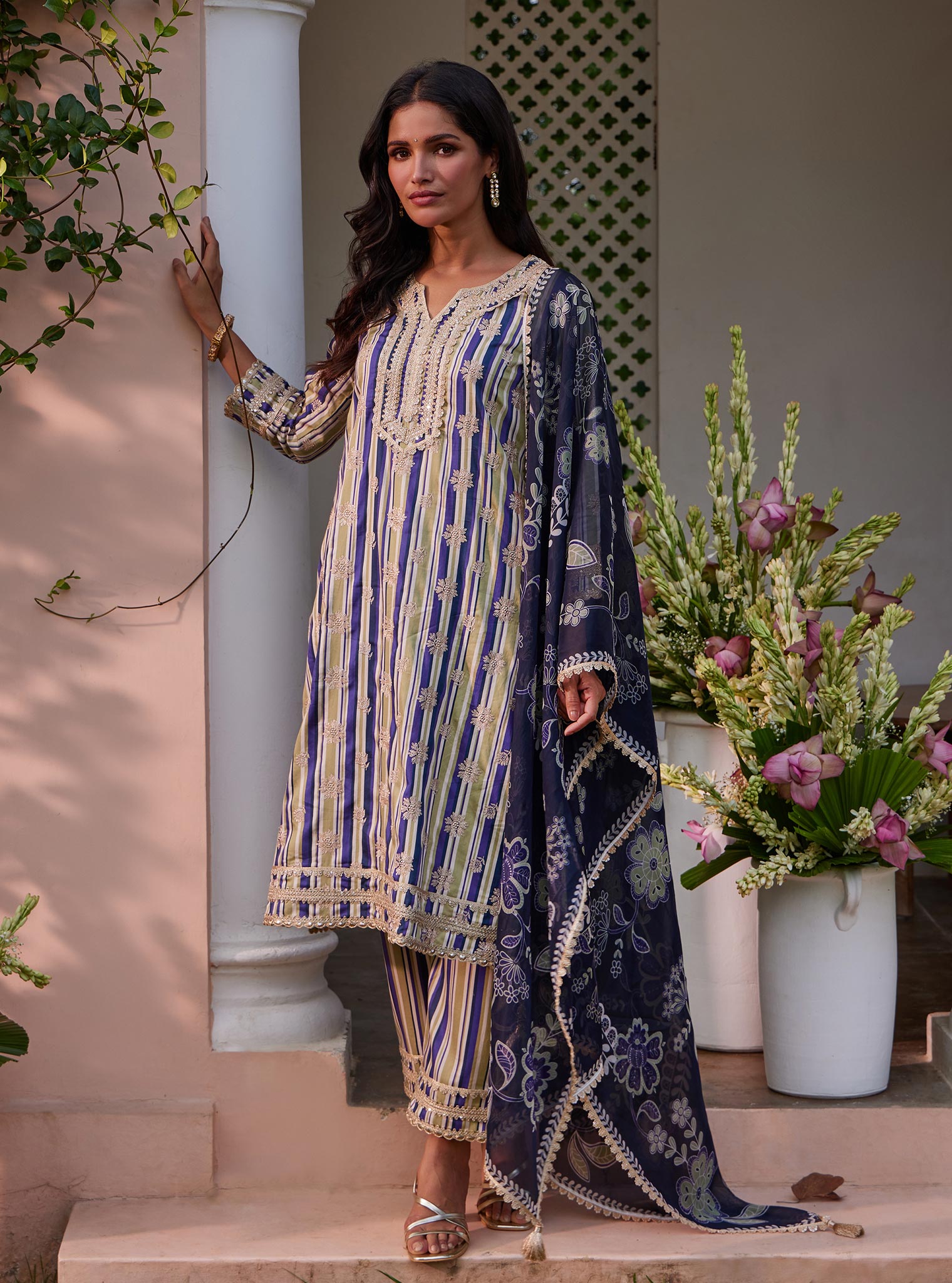 Avasa Pima Blue Kurta Set