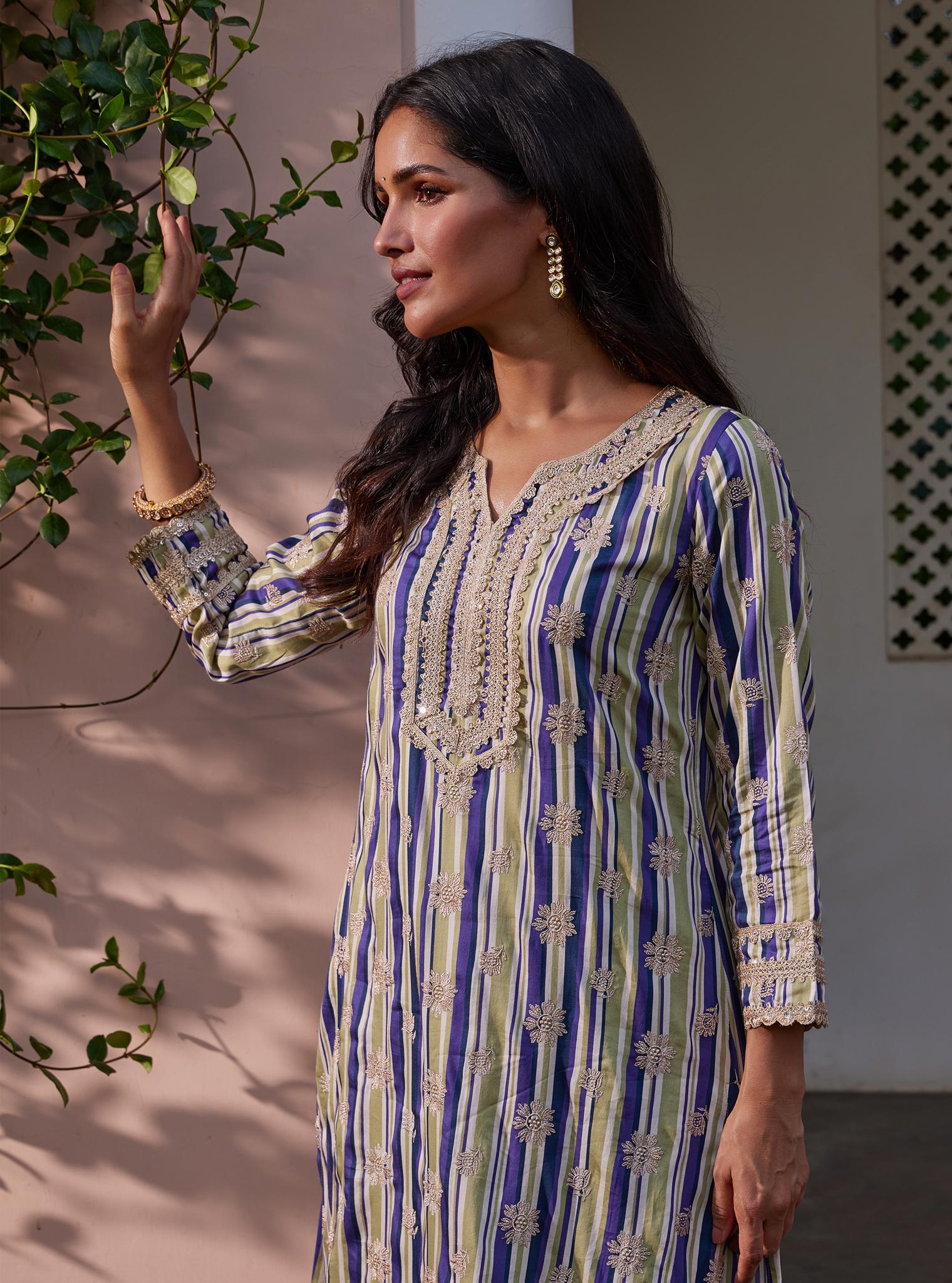 Avasa Pima Blue Kurta Set