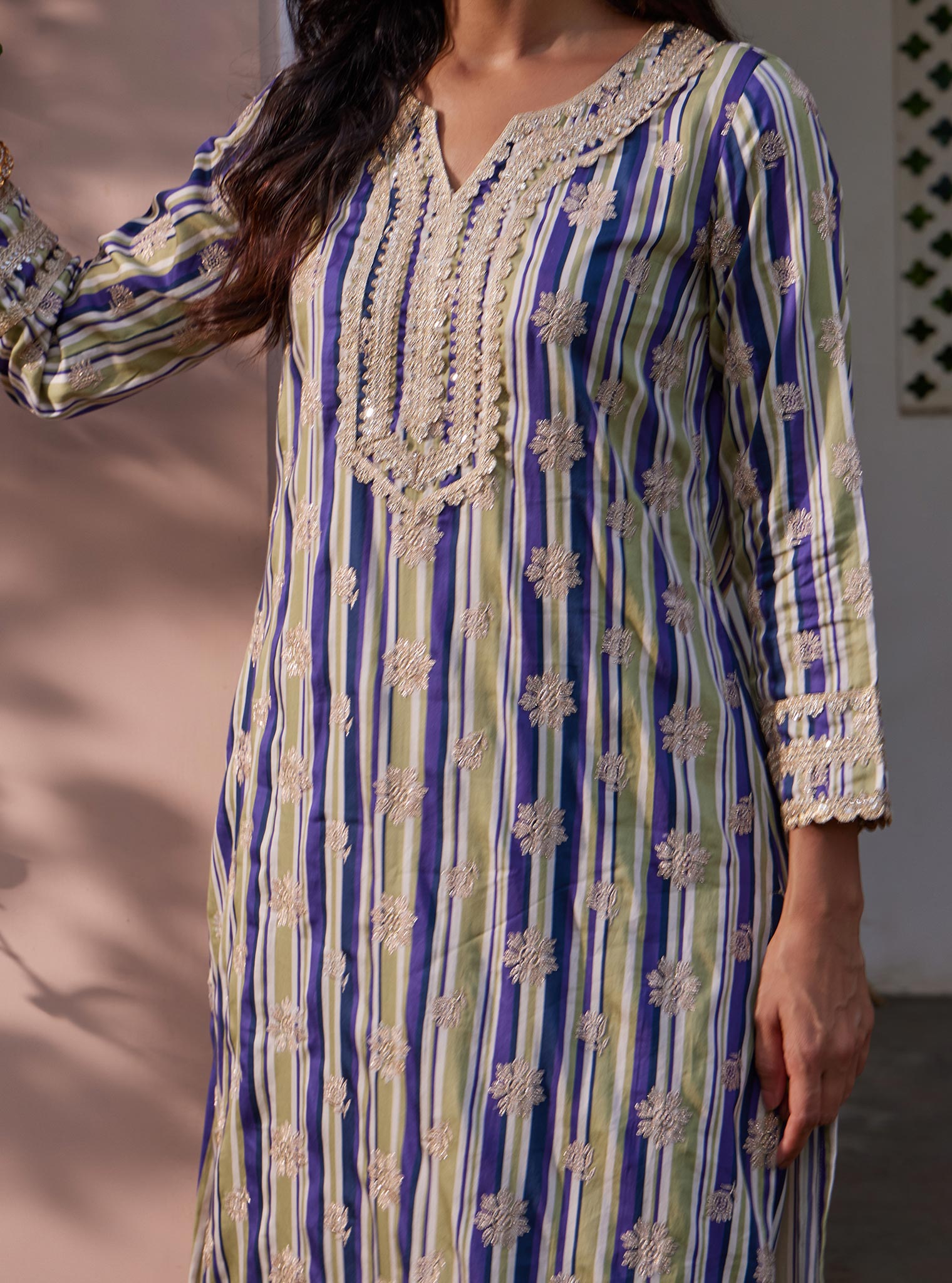 Avasa Pima Blue Kurta Set