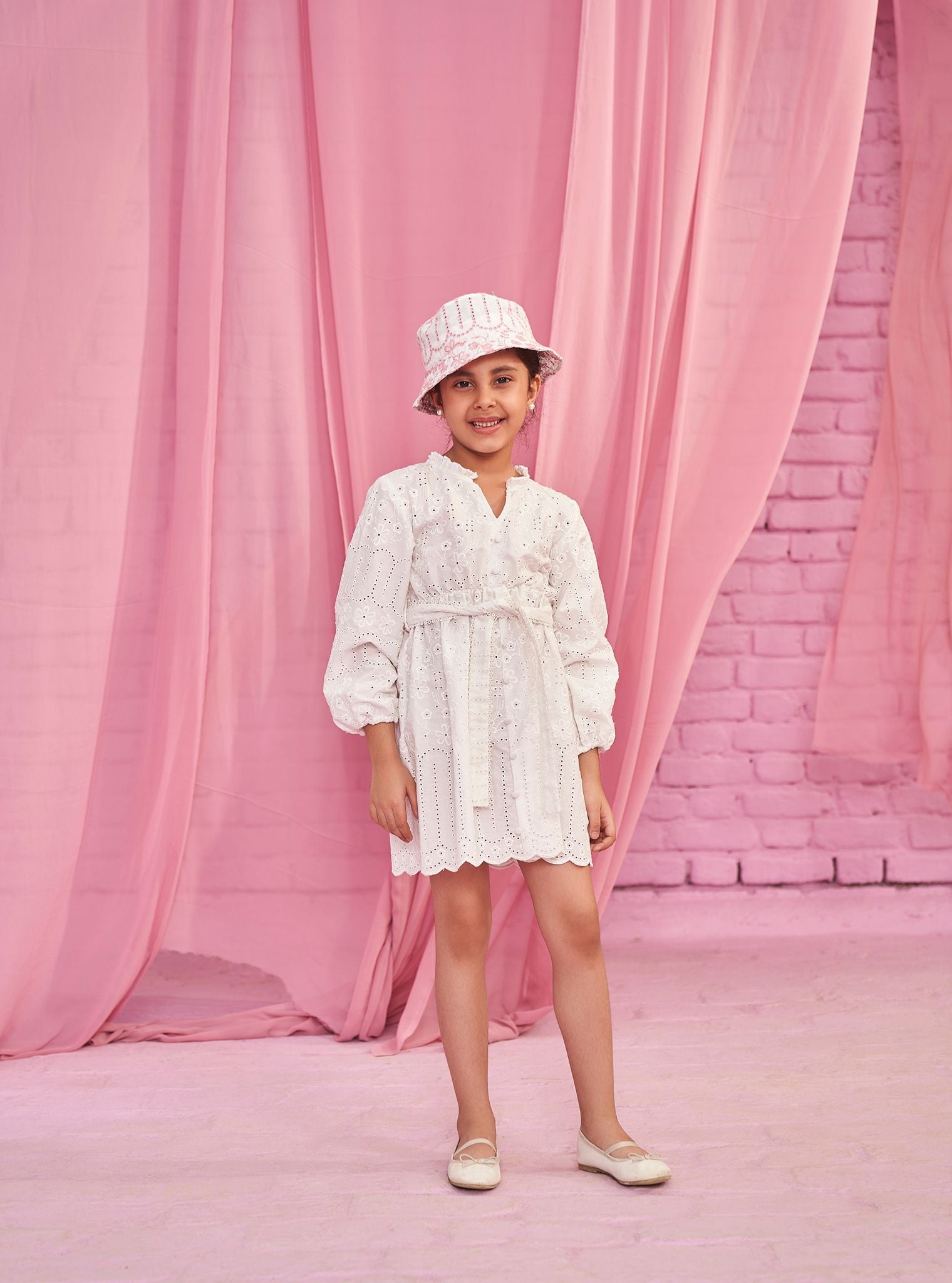 Setia Supima Cotton White Dress