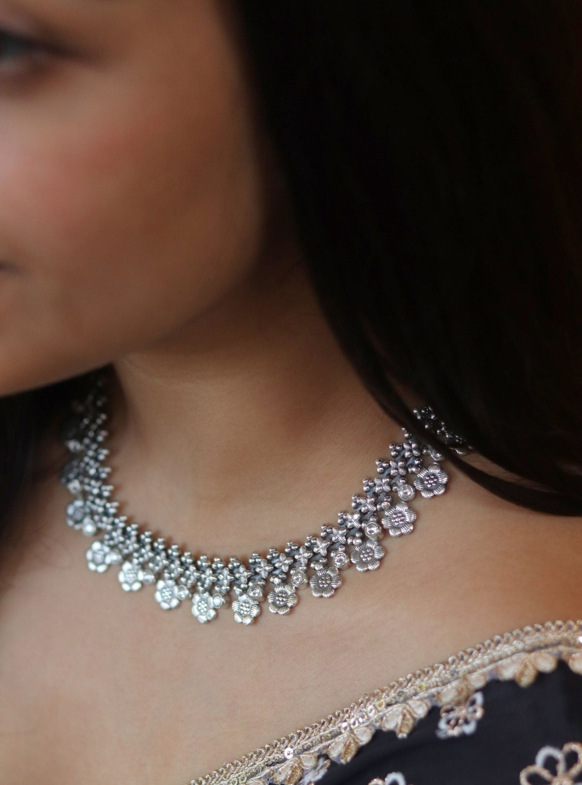 Pure Silver Jiva Necklace