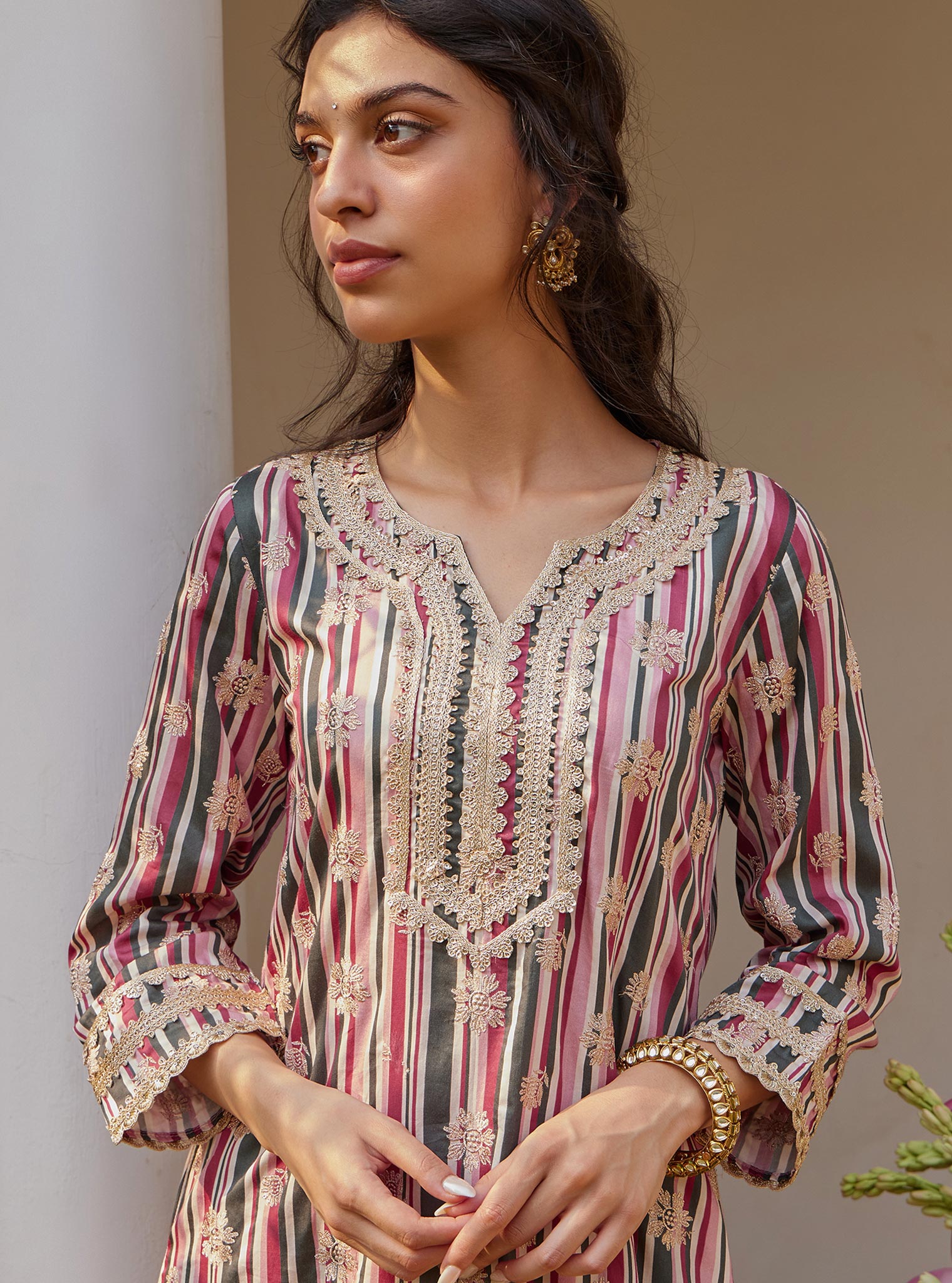Avasa Pima Pink Kurta Set