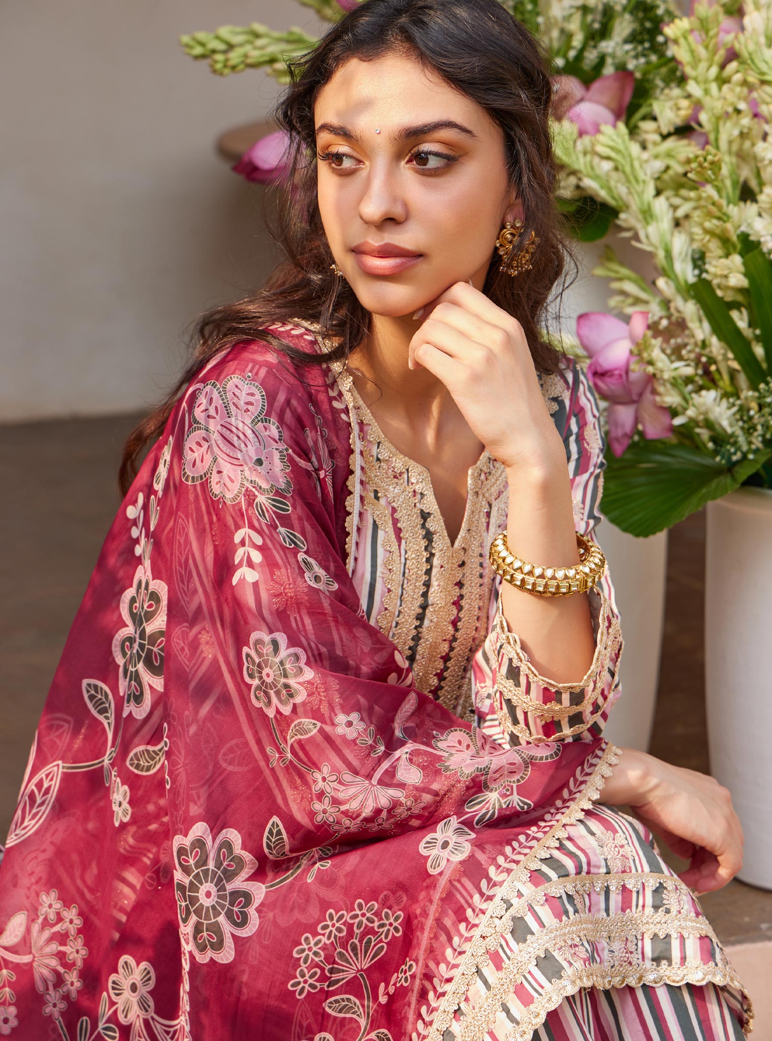 Avasa Pima Pink Kurta Set