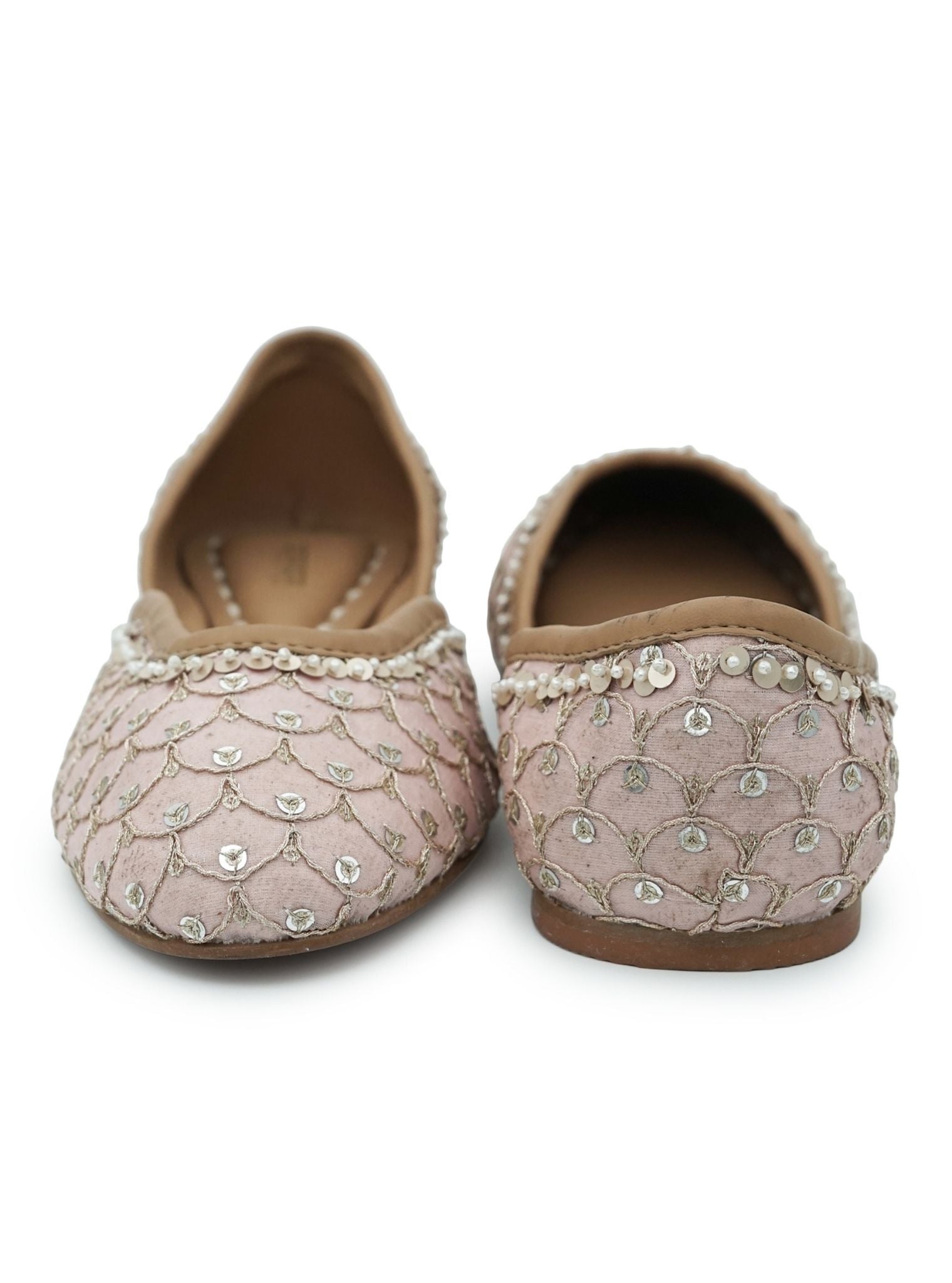 Zoya Light Pink Vegan Jutti