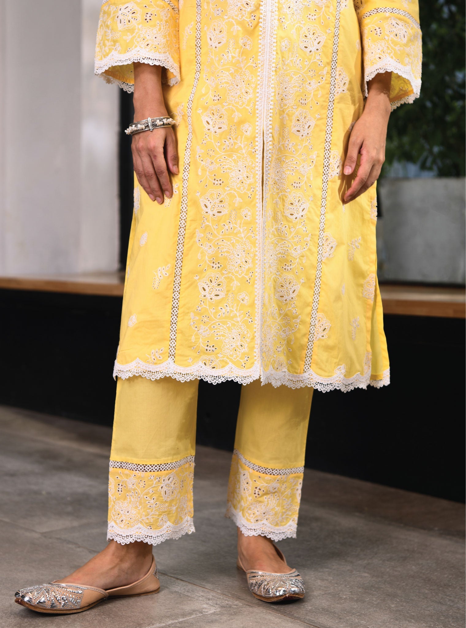 Chester Supima Cotton Yellow Kurta Set