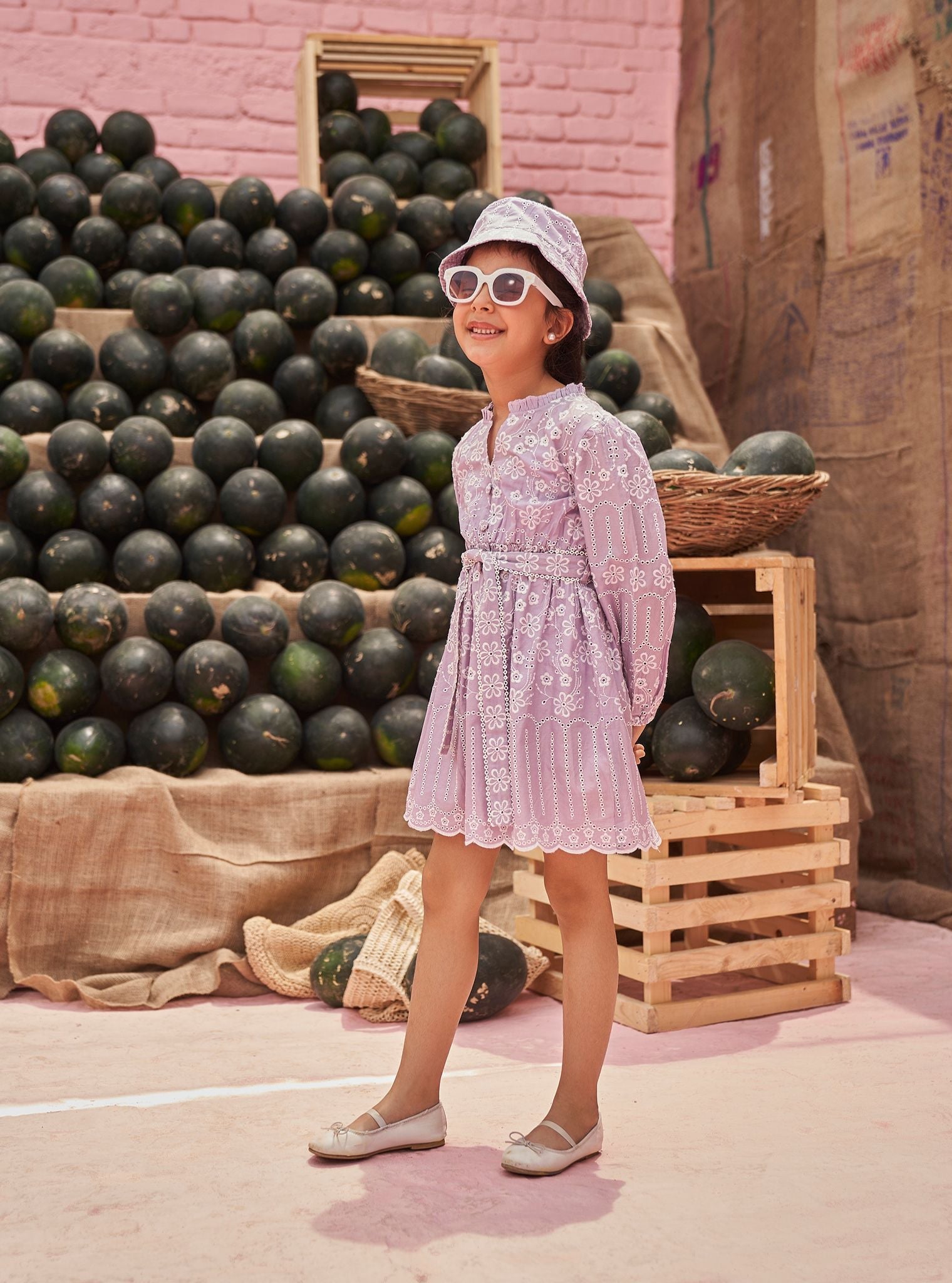 Setia Supima Cotton Lilac Dress