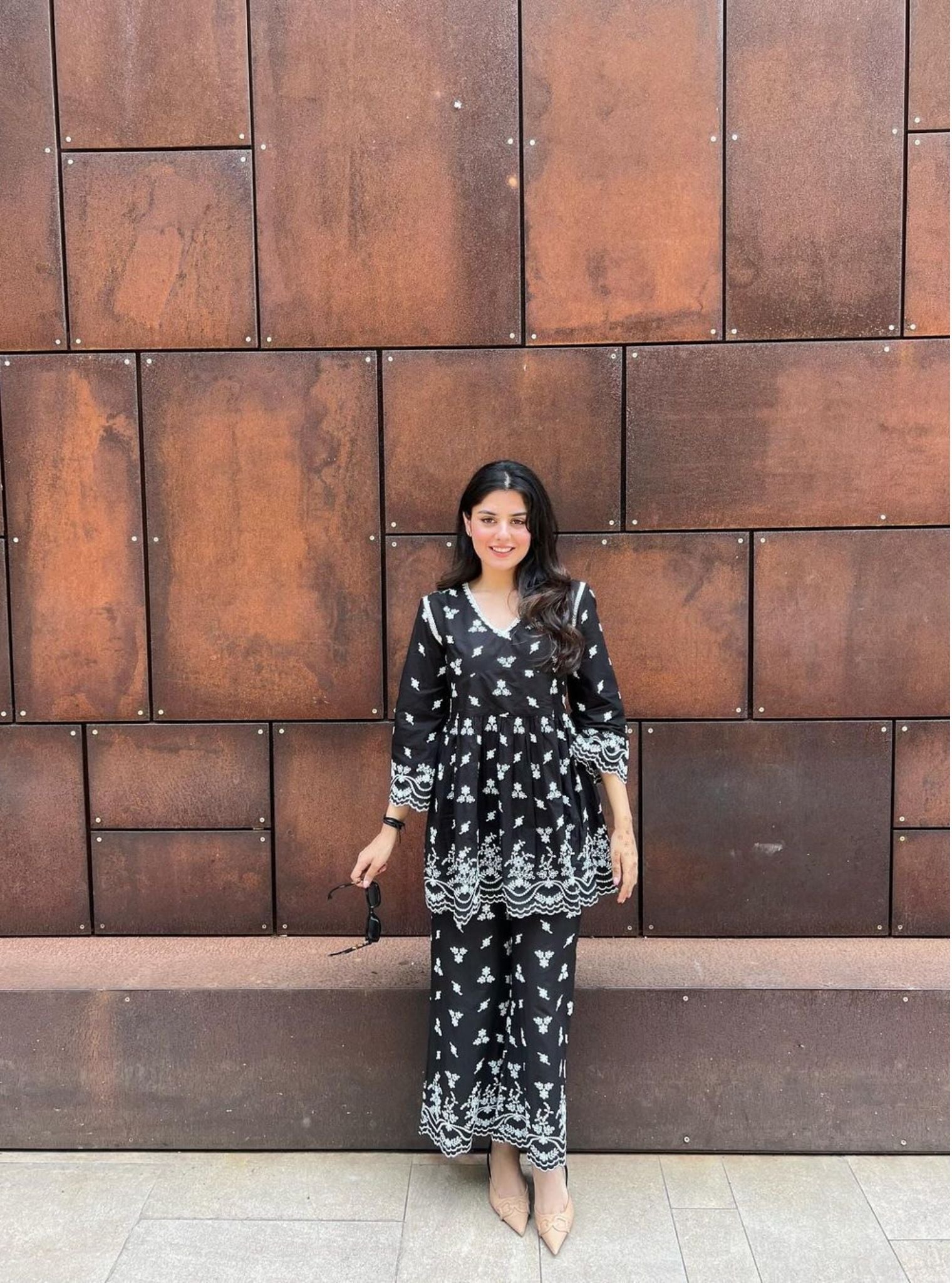 Coventry Supima Cotton Black Co-ord Set