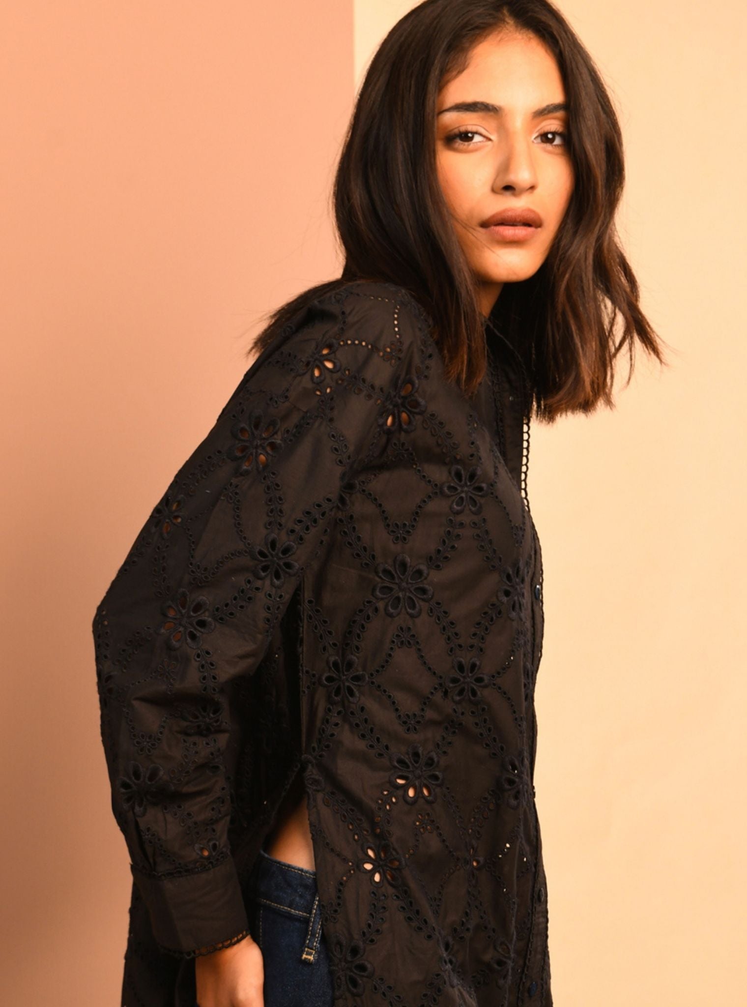 Trix Supima Cotton Black Co-ord Set