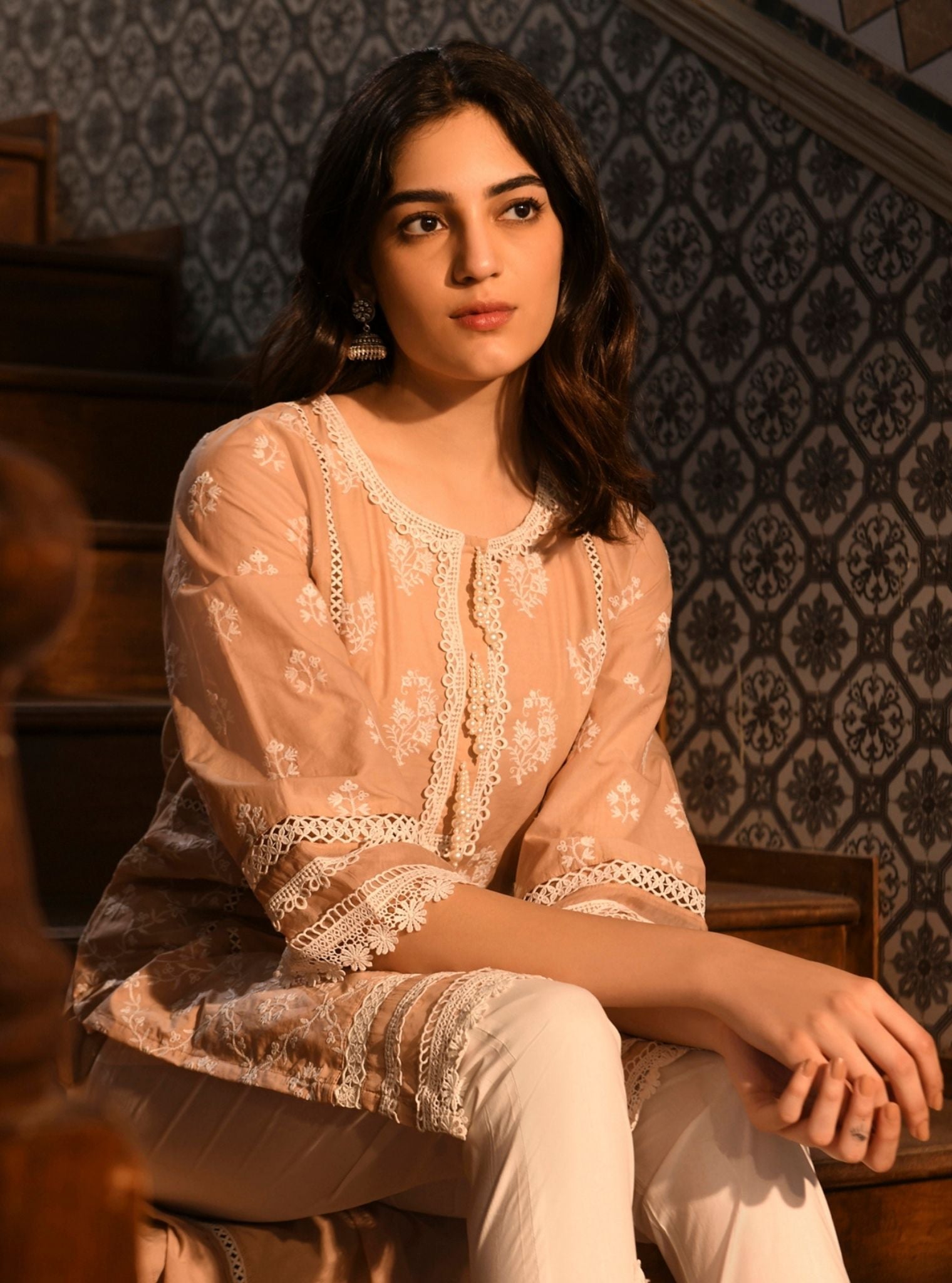 Darya Supima Cotton Beige Kurta Set