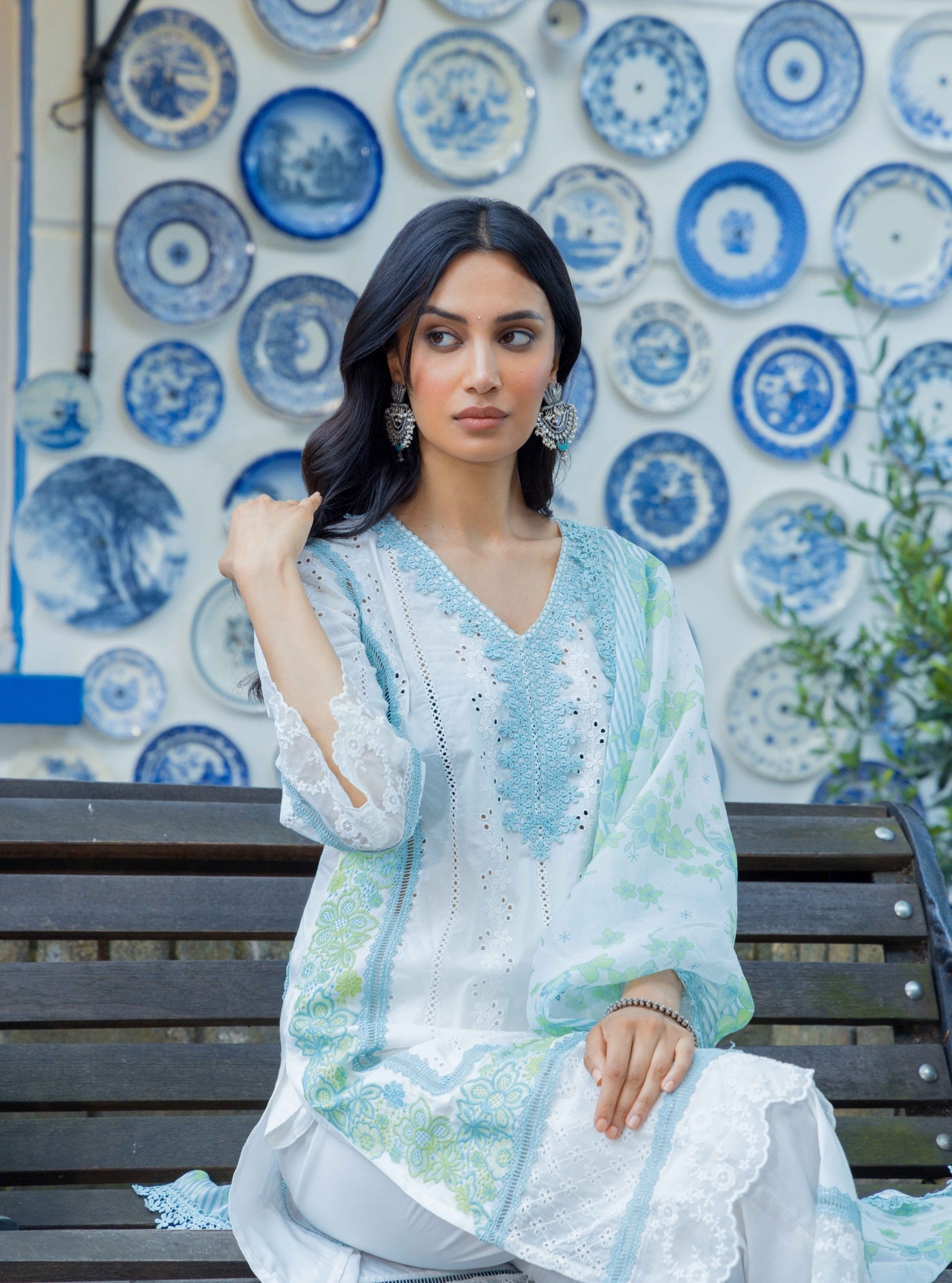 Wiltshire Supima Cotton White Kurta Set