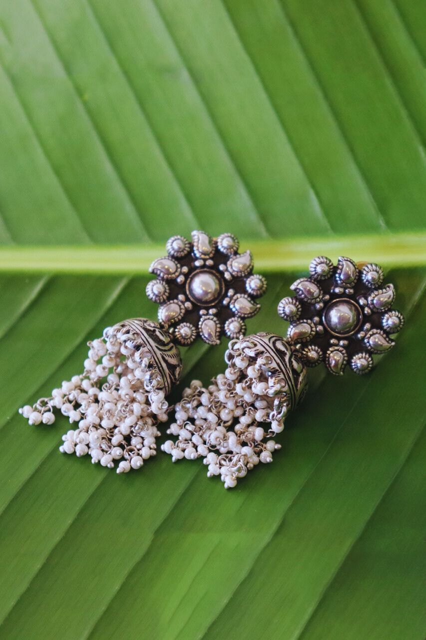 Pure Silver Feza Jhumka