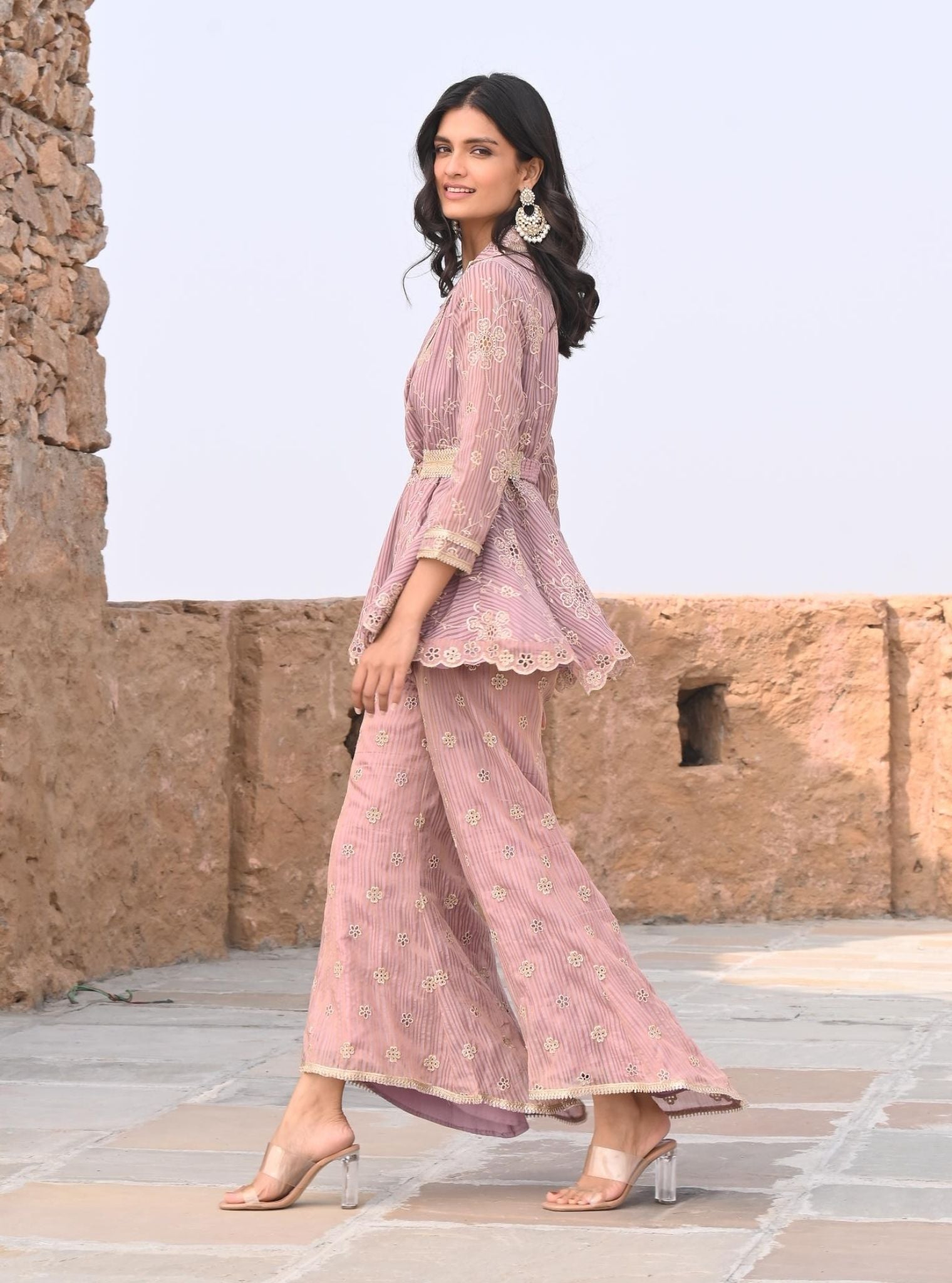Chashni Banarsi Lilac Co-ord Set