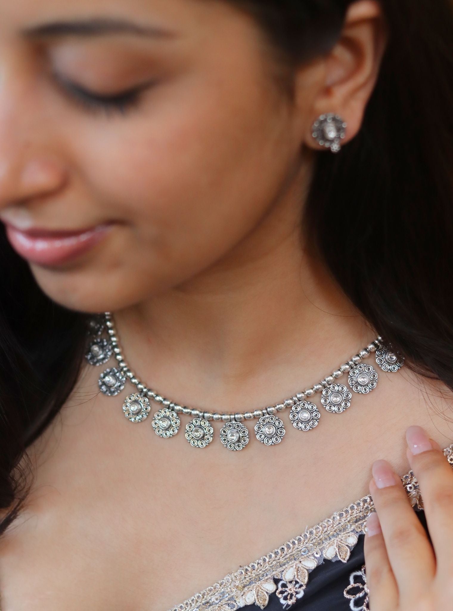 Pure Silver Prisha Necklace