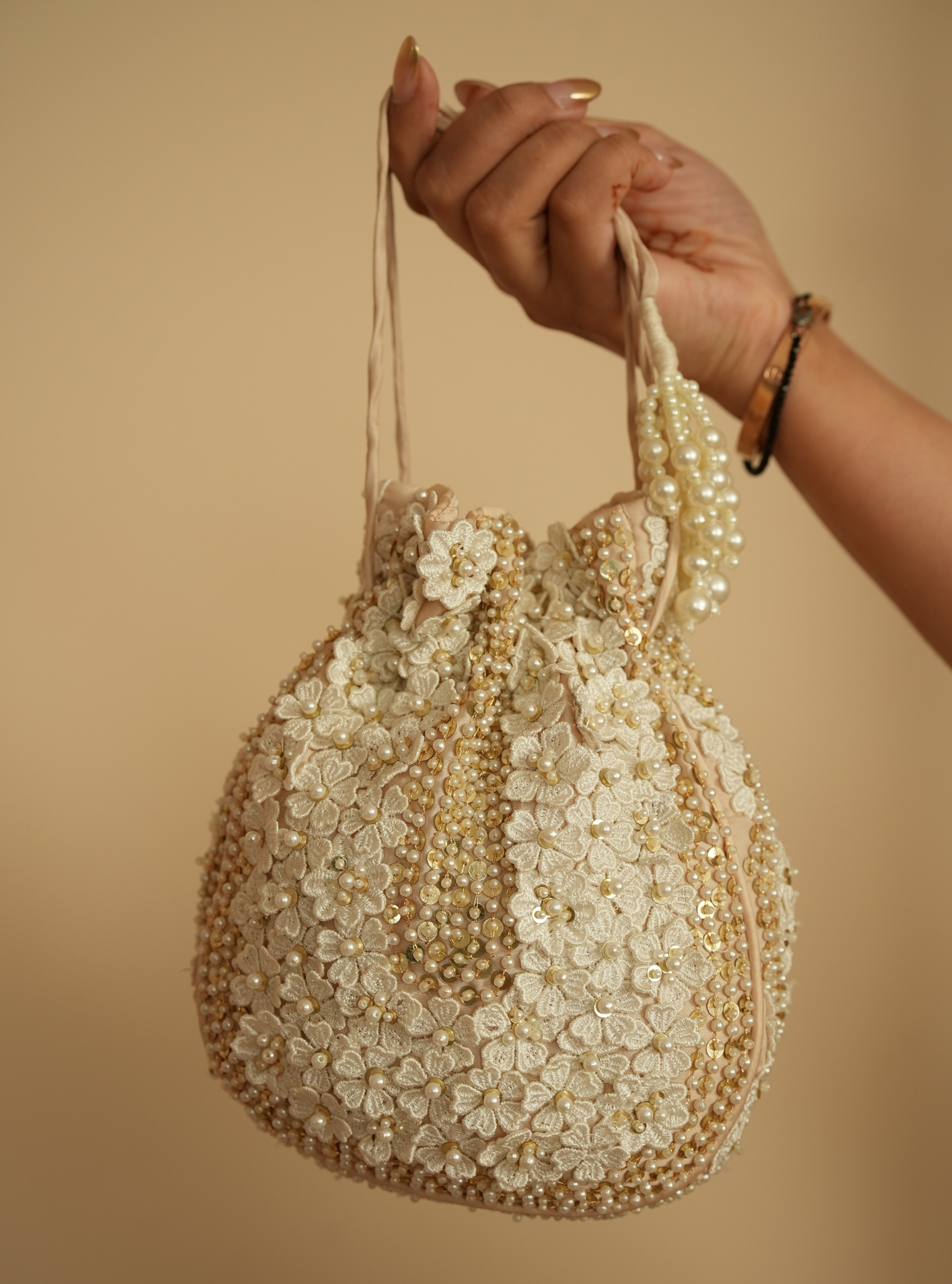 Lara Gold Potli Bag