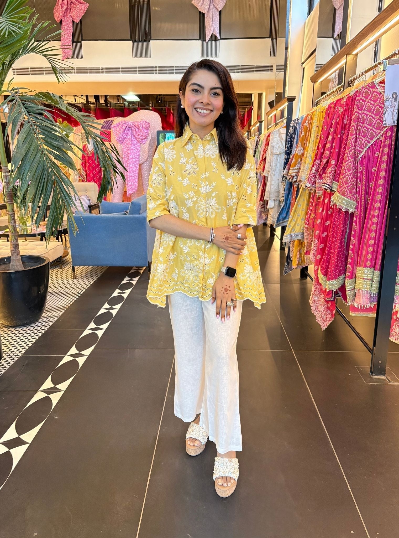 Chiara Iconic Supima Cotton Yellow Shirt