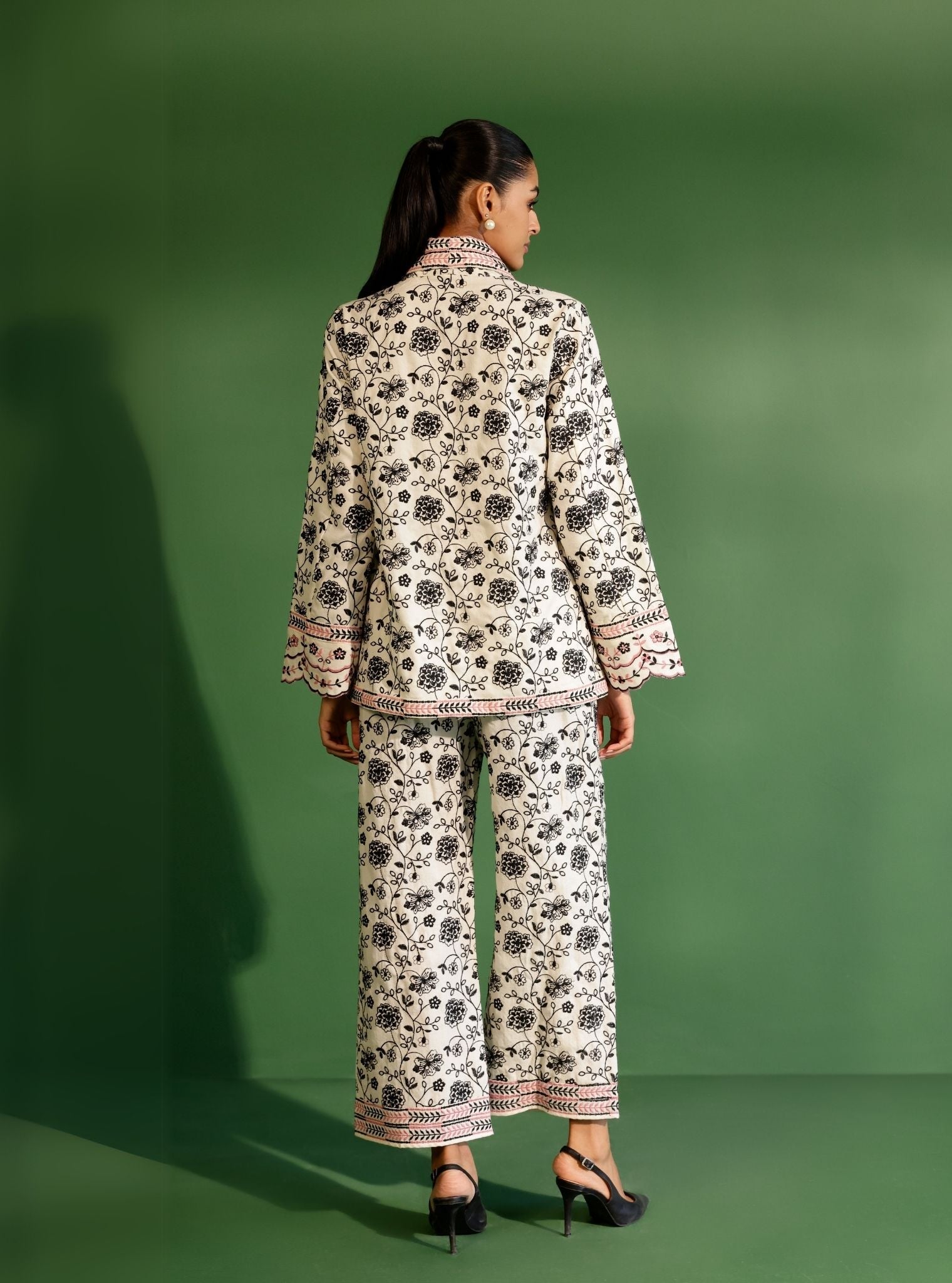 Colby Wool Off White Shirt Co-ord Set