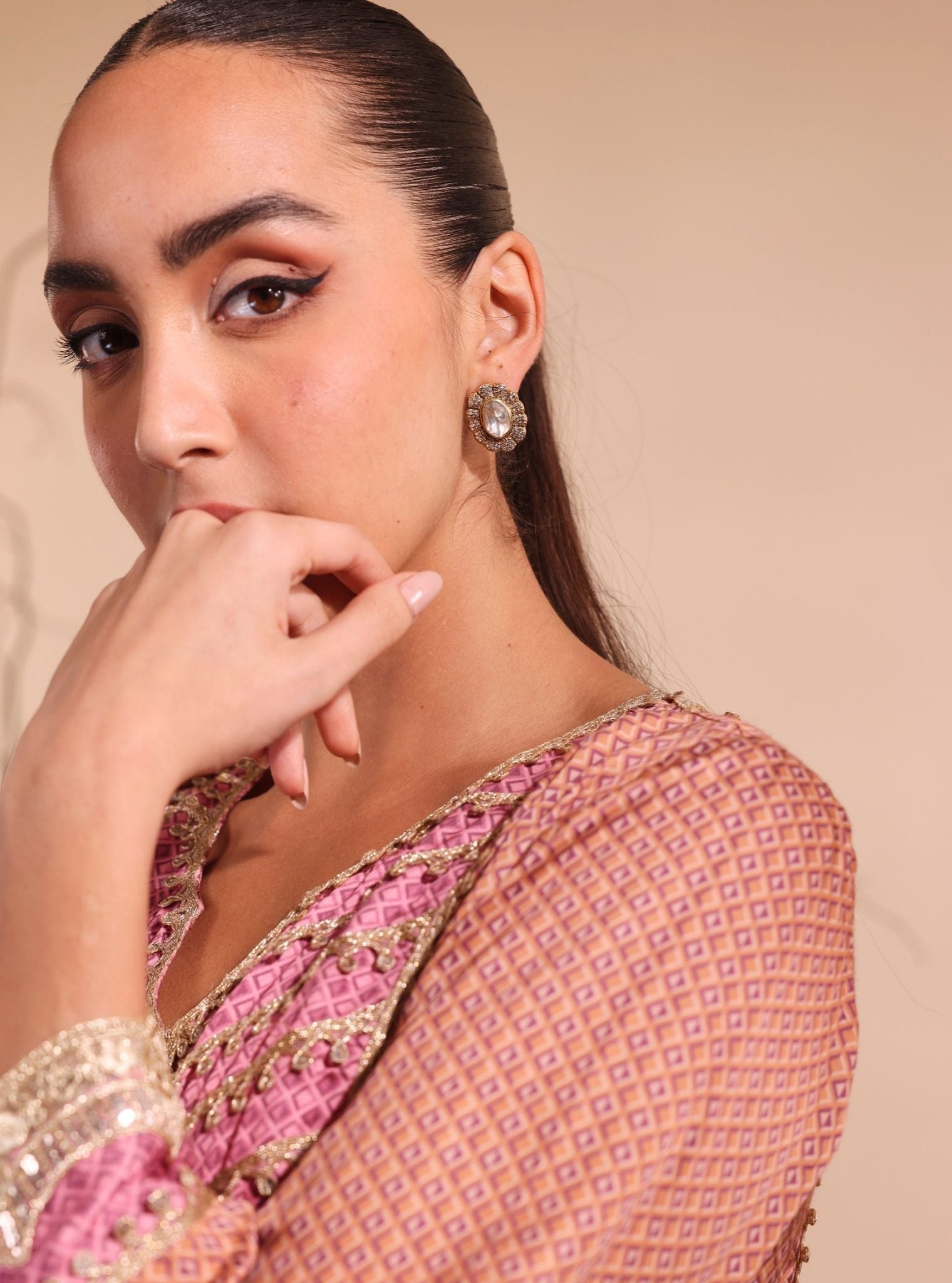 Pure Silver Riva Studs Gold