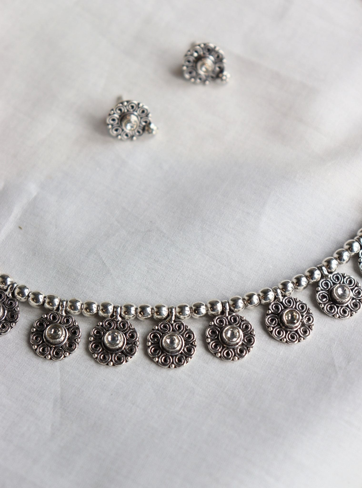 Pure Silver Prisha Necklace