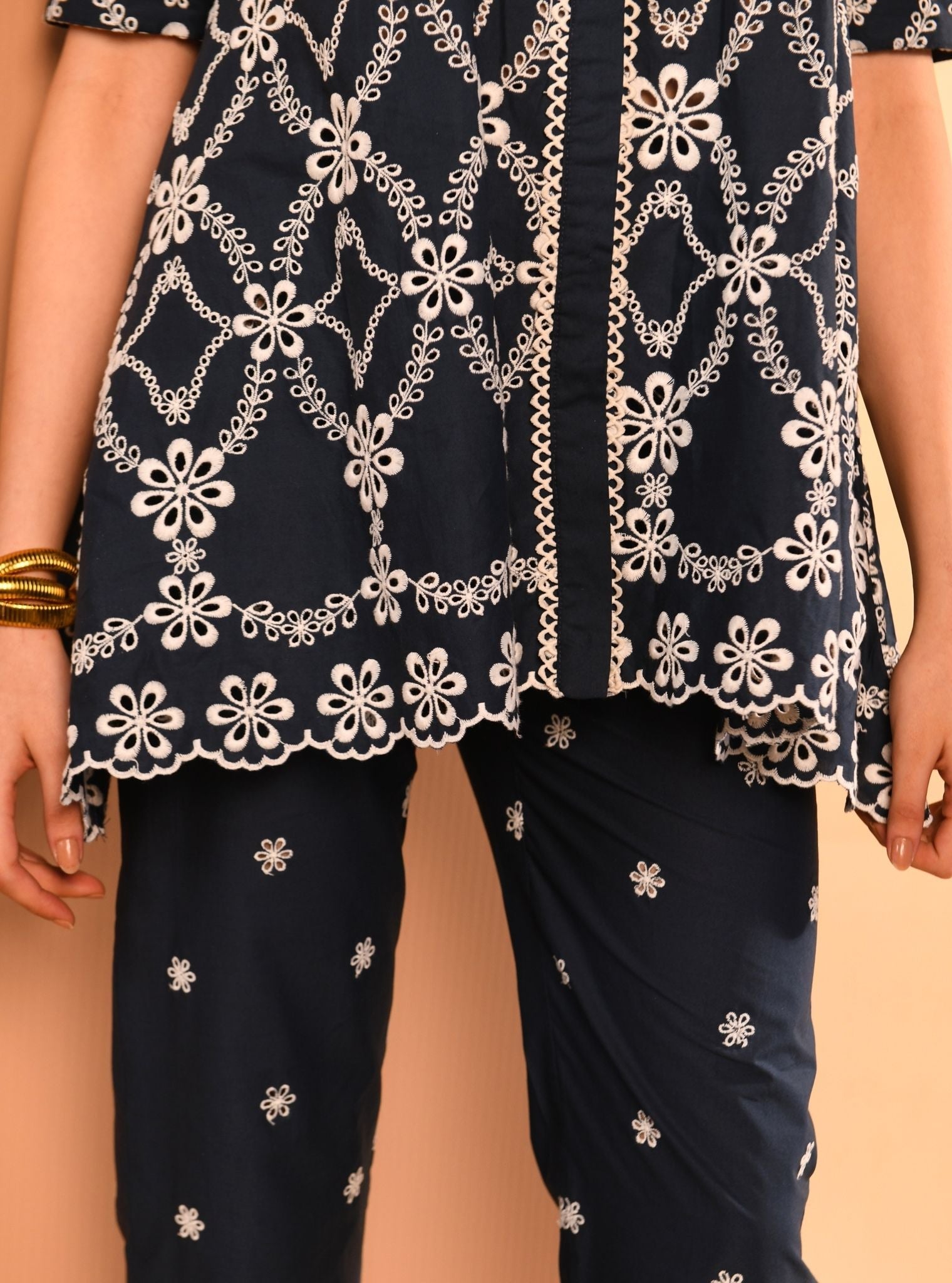 Prue Supima Cotton Navy Co-ord Set