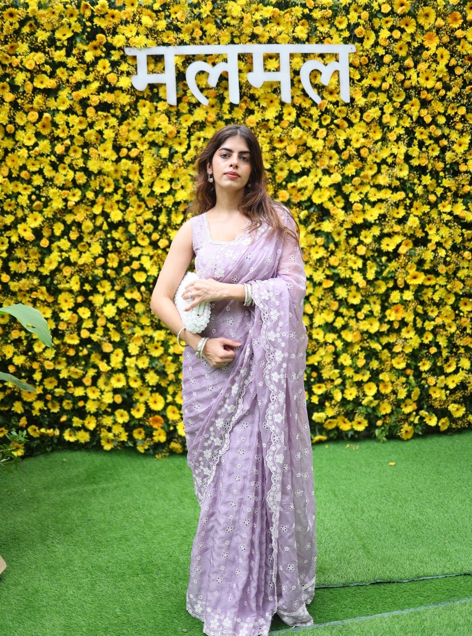 Leia Organza Lavender Saree