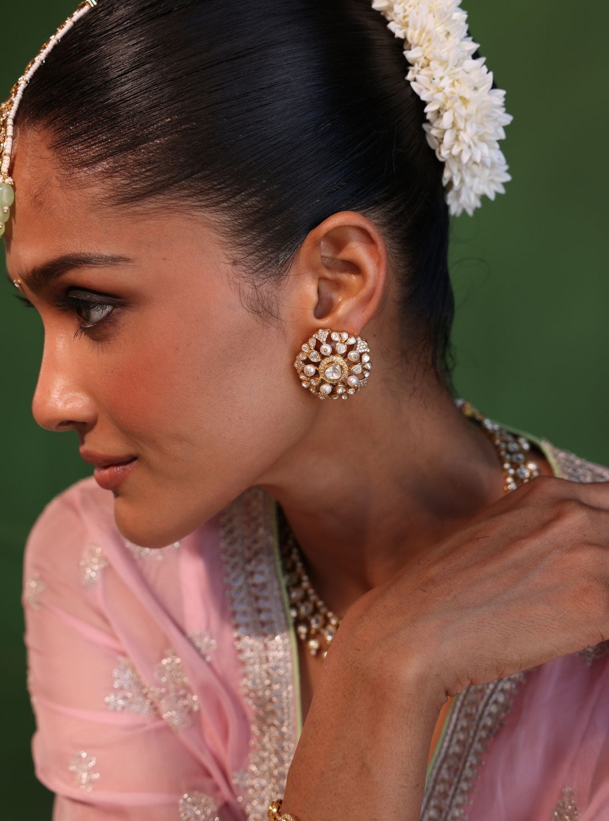 Pure Silver Raya Studs