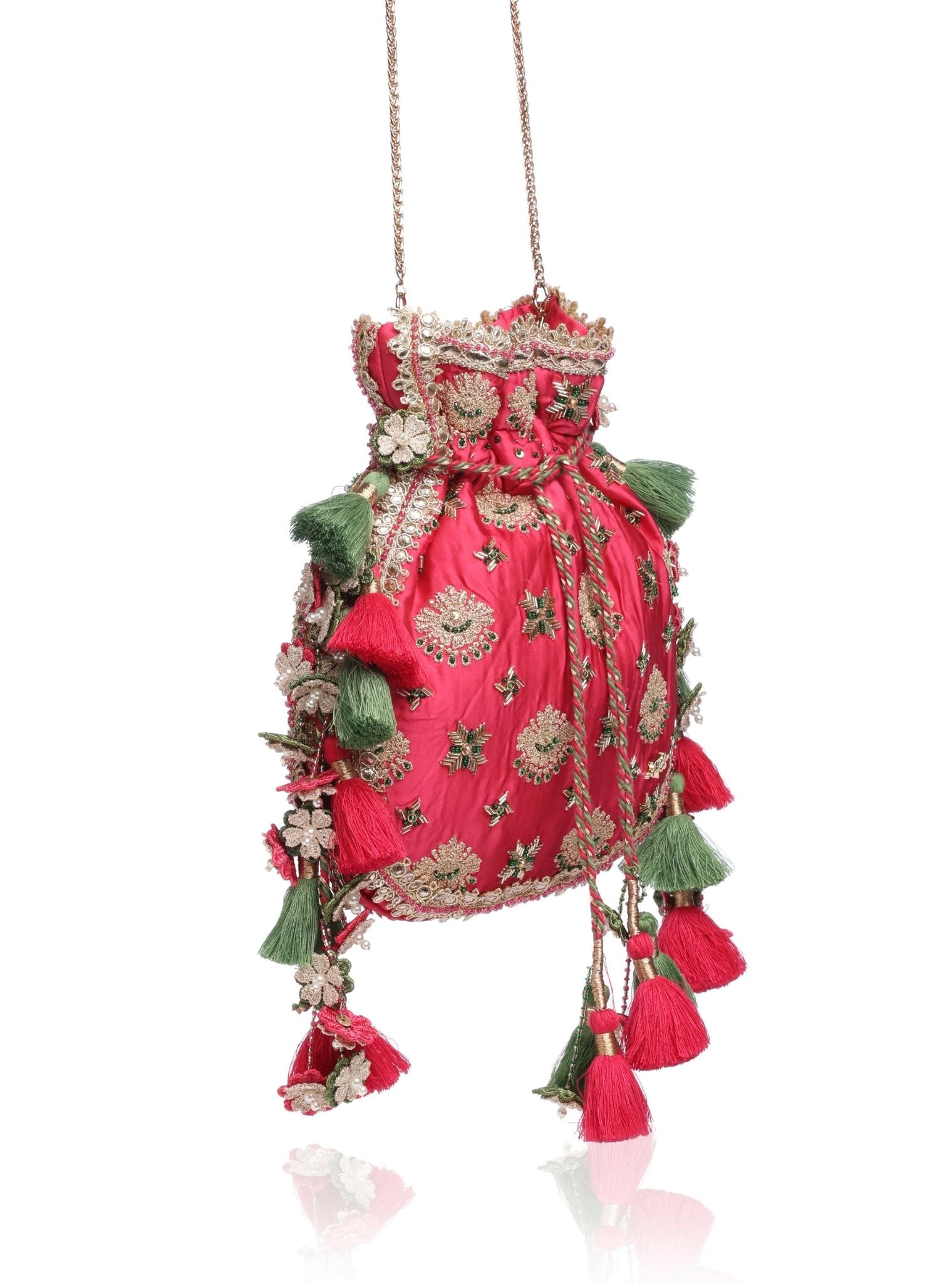 Simone Fushia Potli Bag