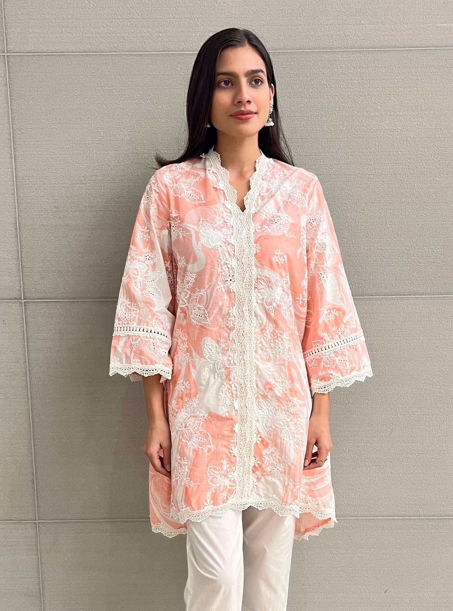 Marble Verona Supima Cotton Pink Kurta Set