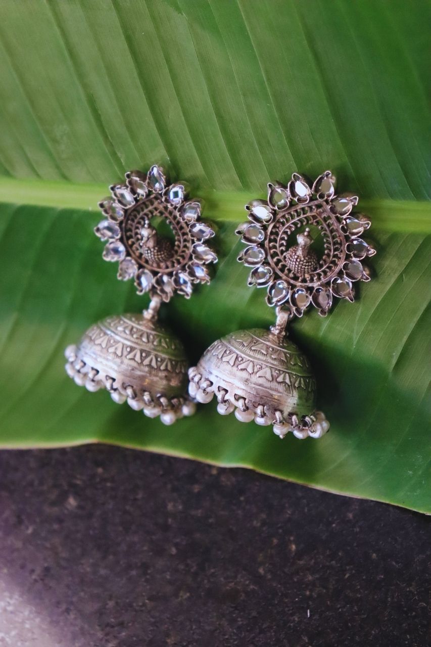 Pure Silver kashvi jhumka