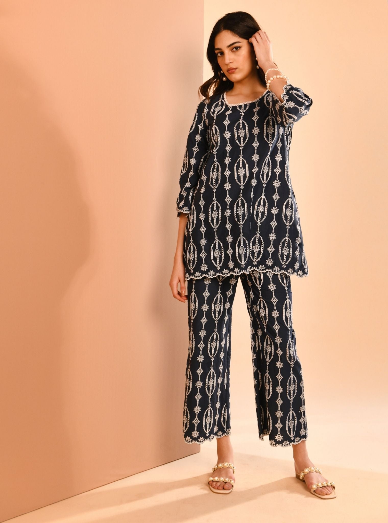 Reeve Supima Cotton Navy Co-ord Set