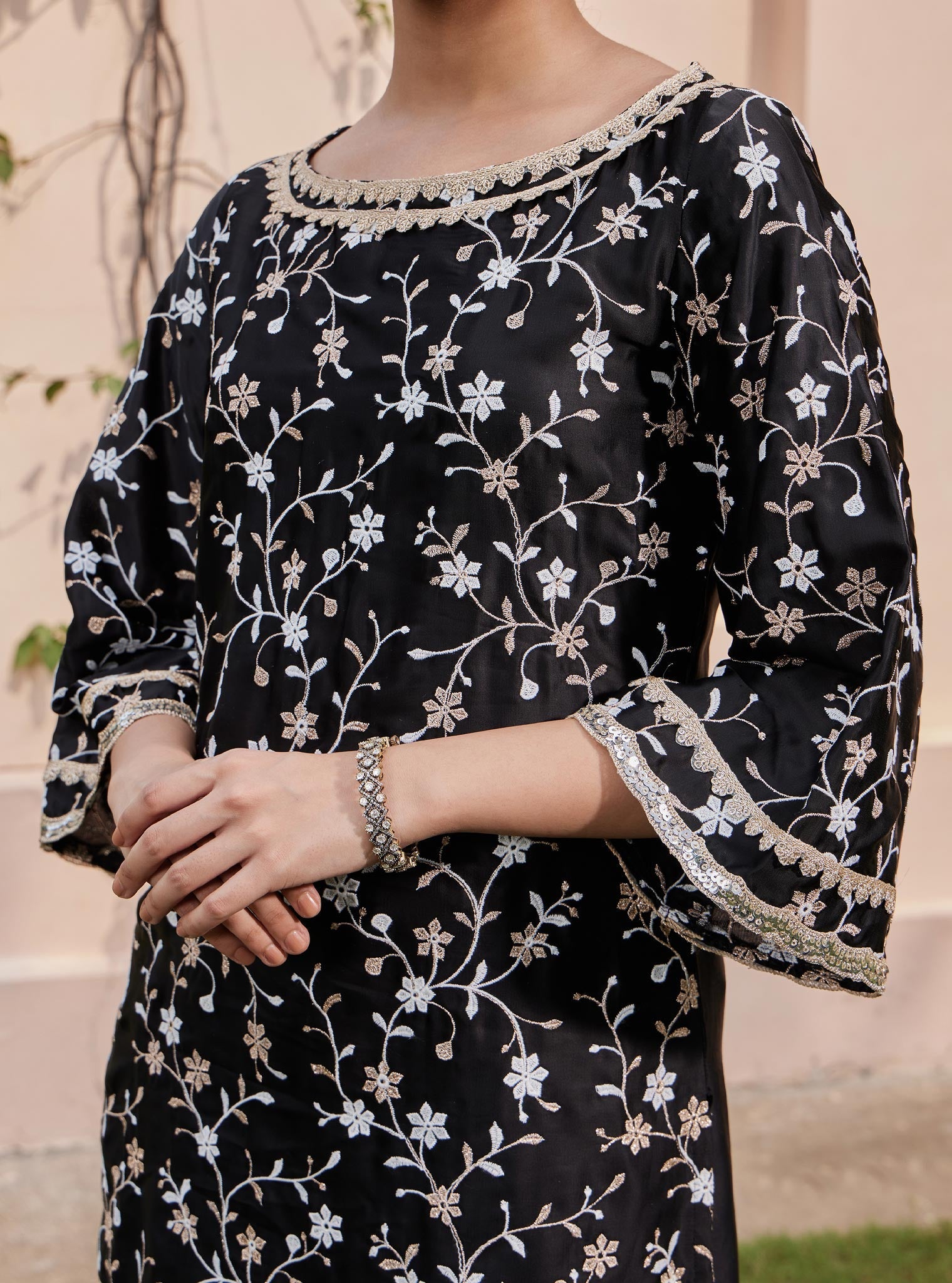 Lira Cupro Black Co-ord Set