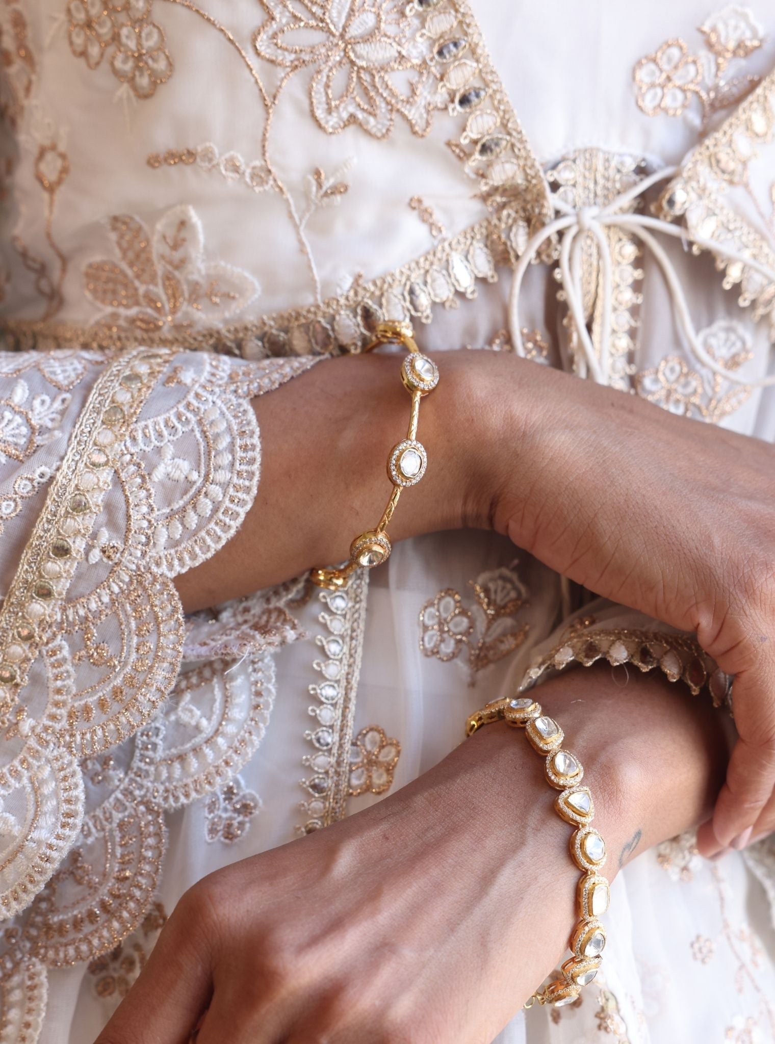 Pure Silver Cia Gold Bangle