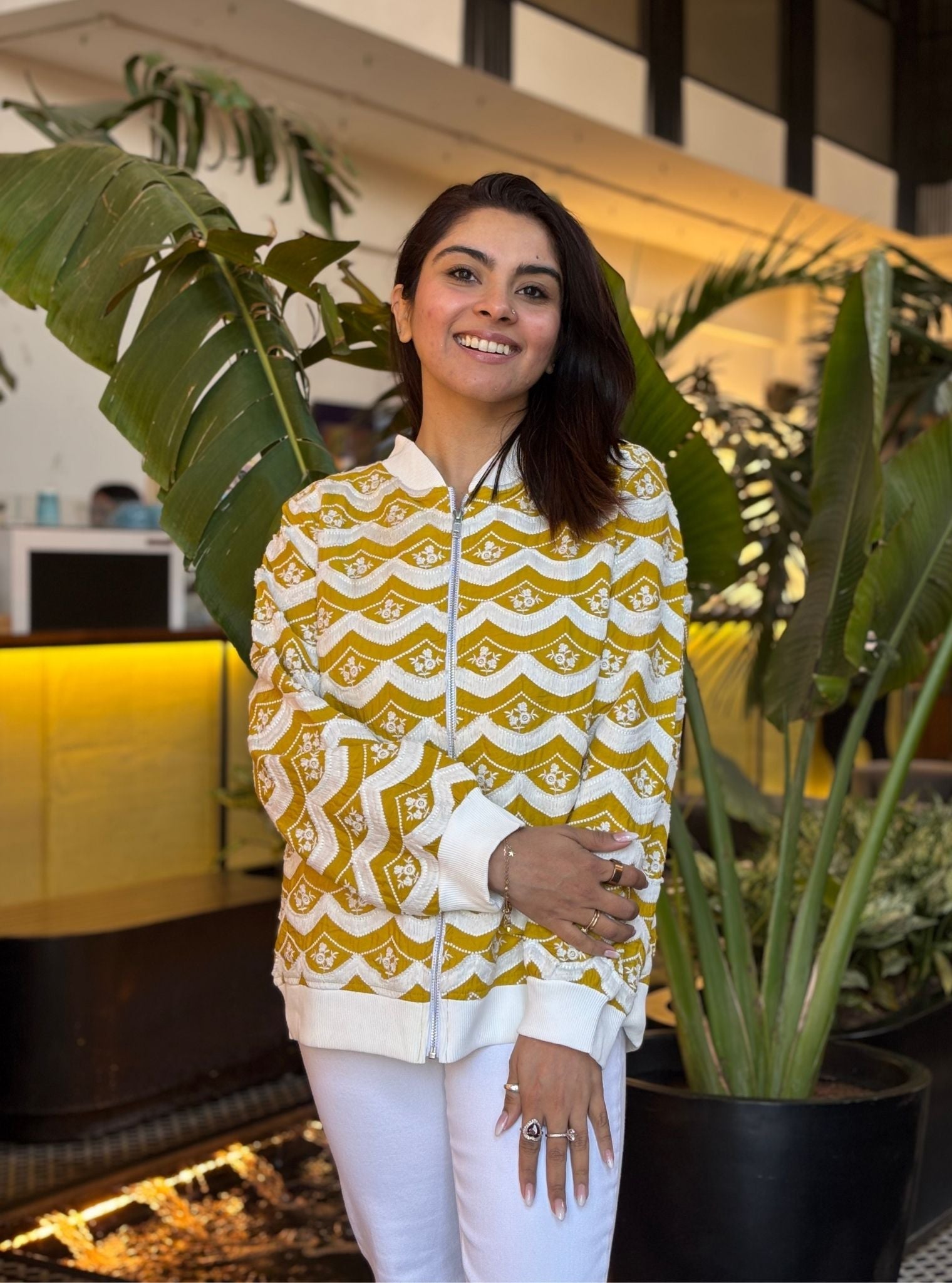 Nele Supima Cotton Mustard Jacket