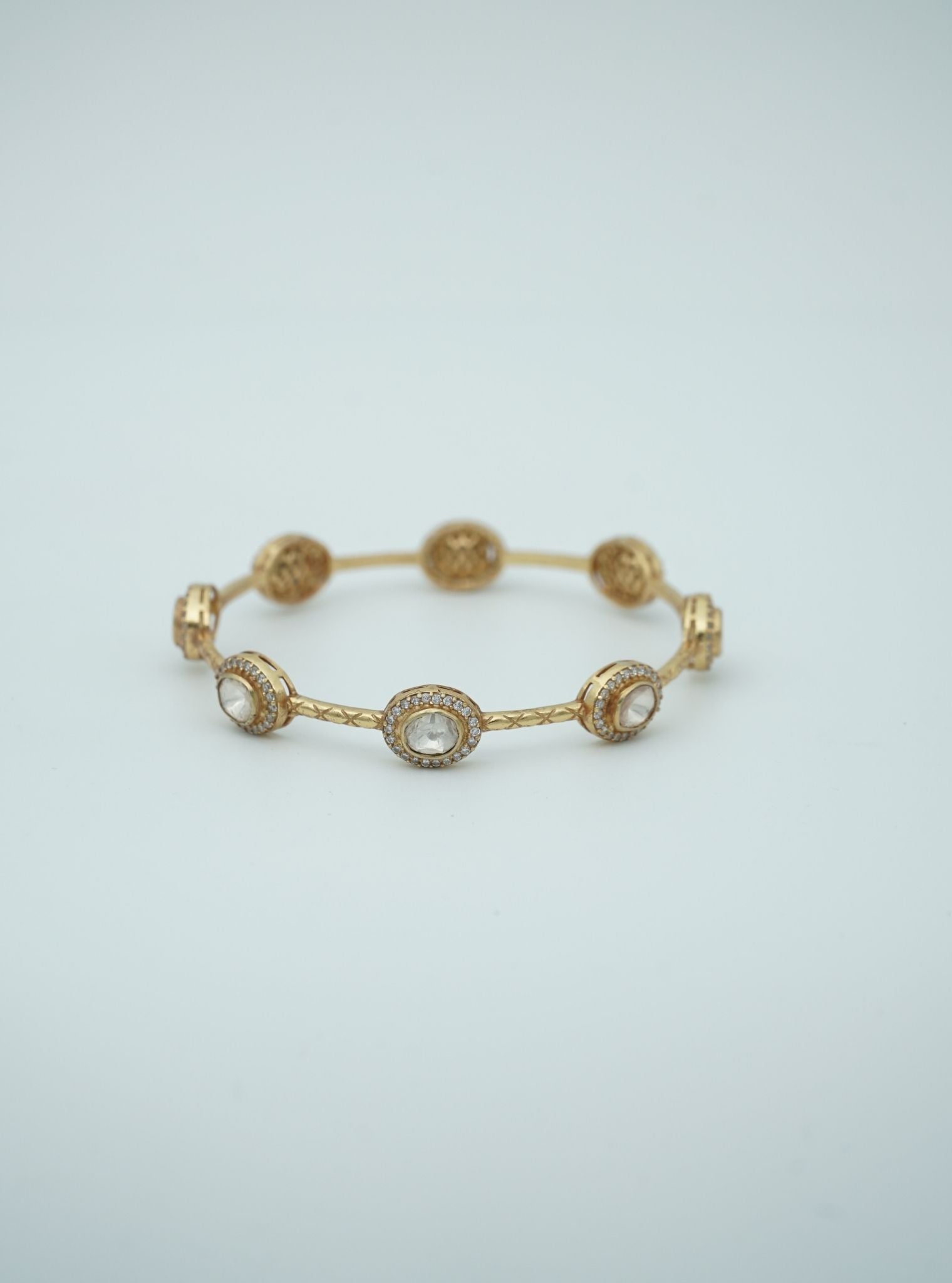 Pure Silver Cia Gold Bangle