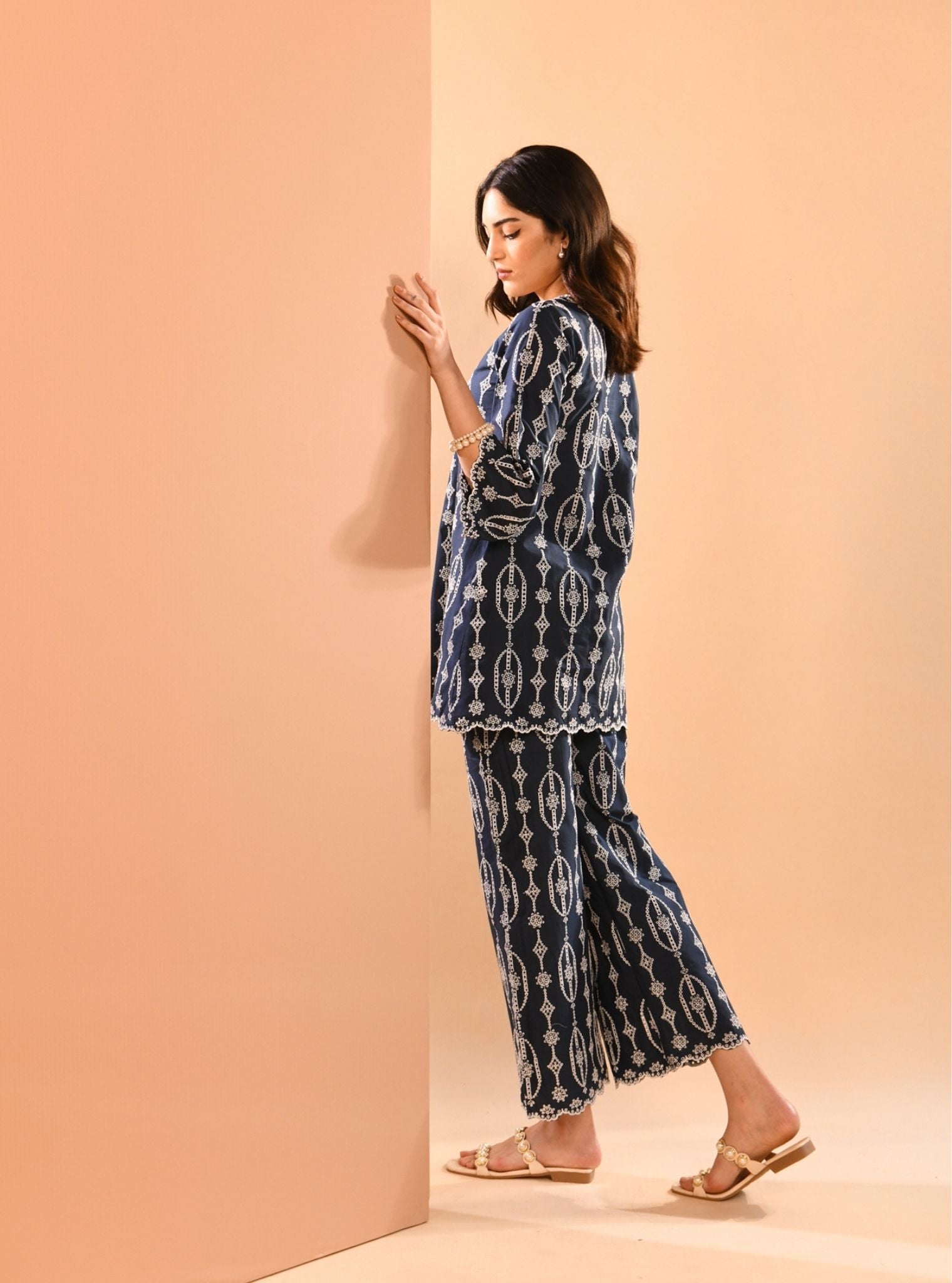 Reeve Supima Cotton Navy Co-ord Set