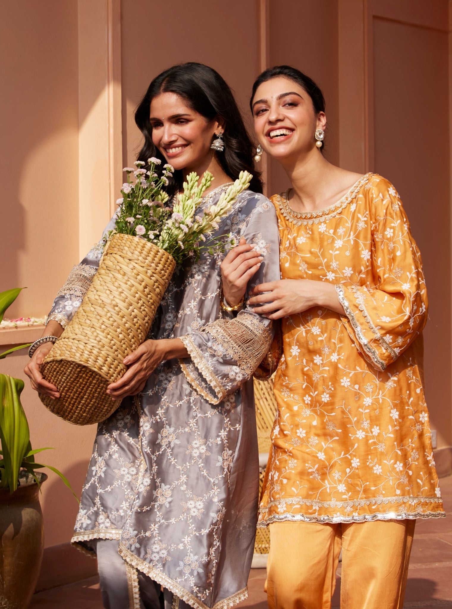 Lira Cupro Orange Co-ord Set