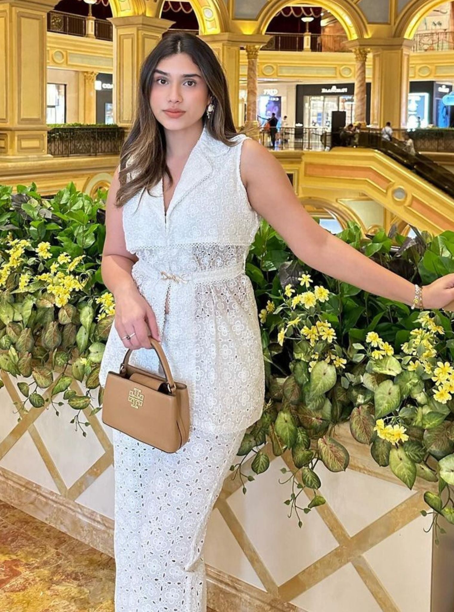 Dell Organza White Co-ord Set