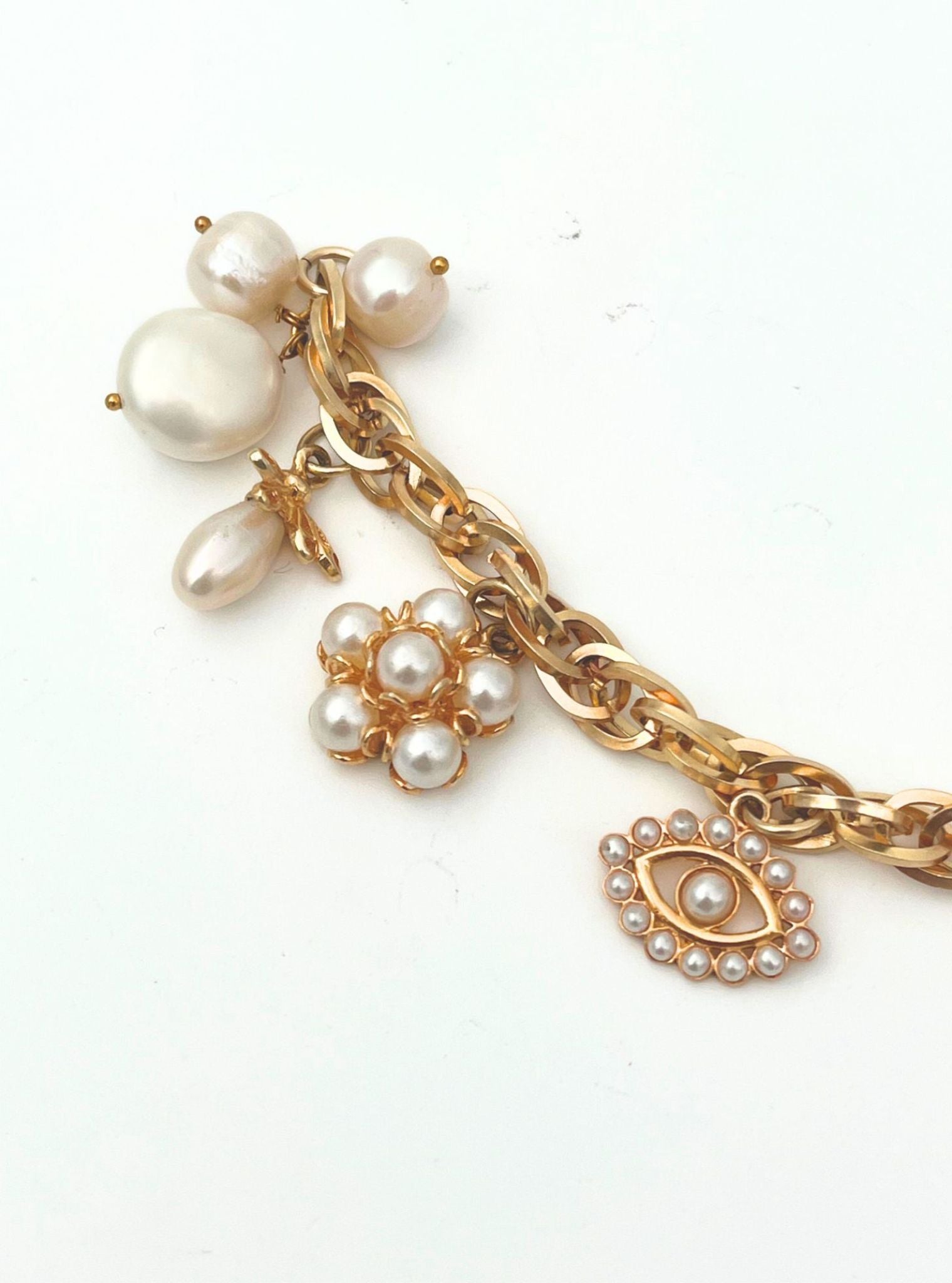 Pure Silver Mulmul Charm Bracelet