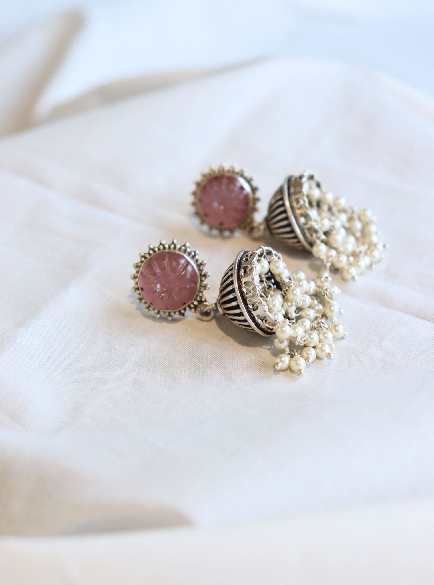 Pure Silver Chitra Jhumki