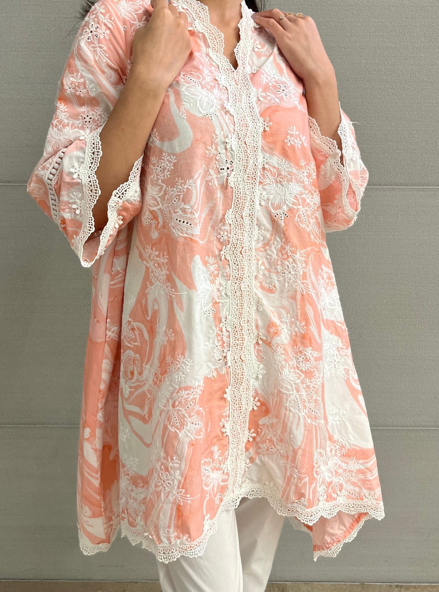 Marble Verona Supima Cotton Pink Kurta Set