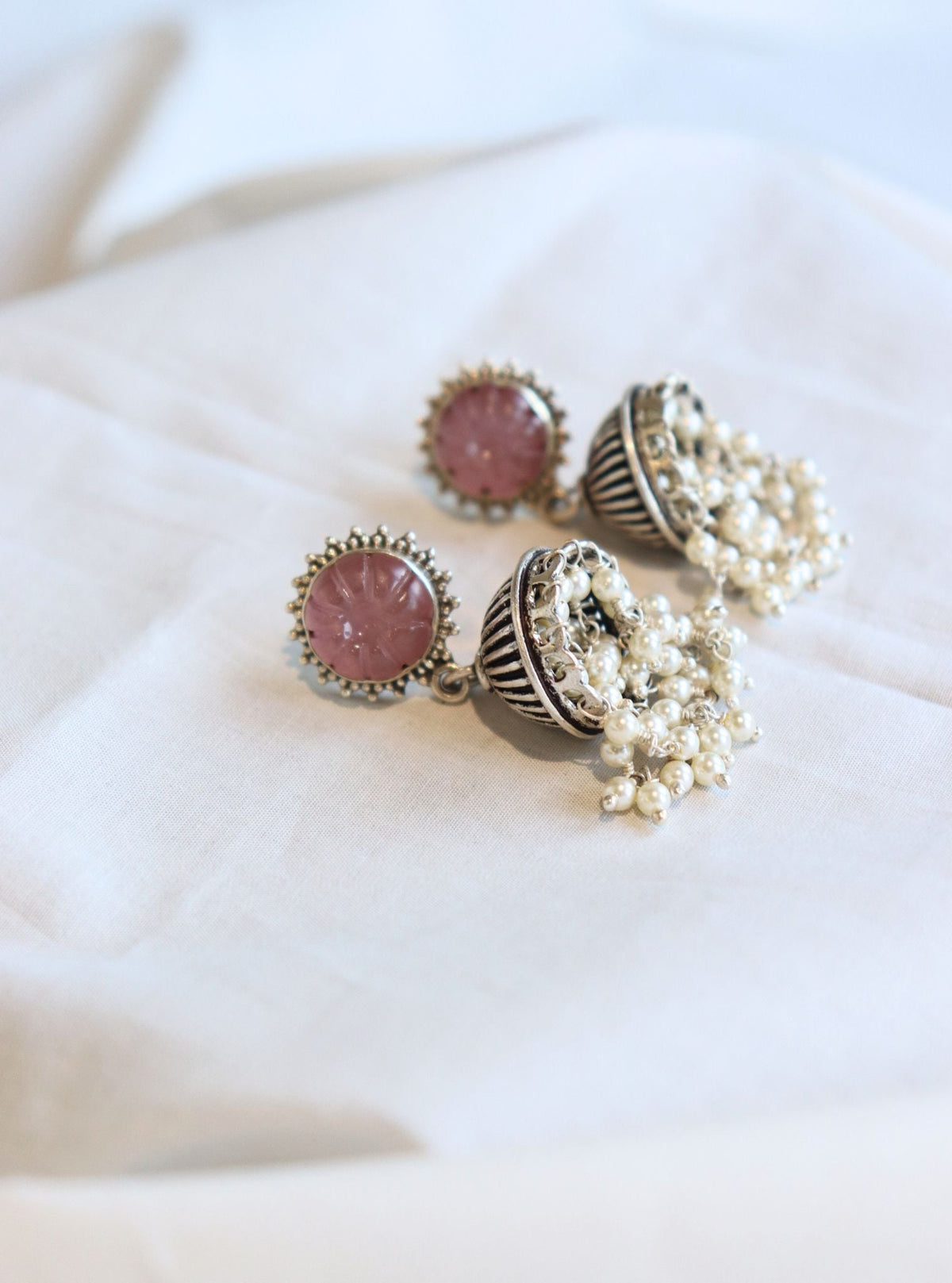 Pure Silver Chitra Jhumki