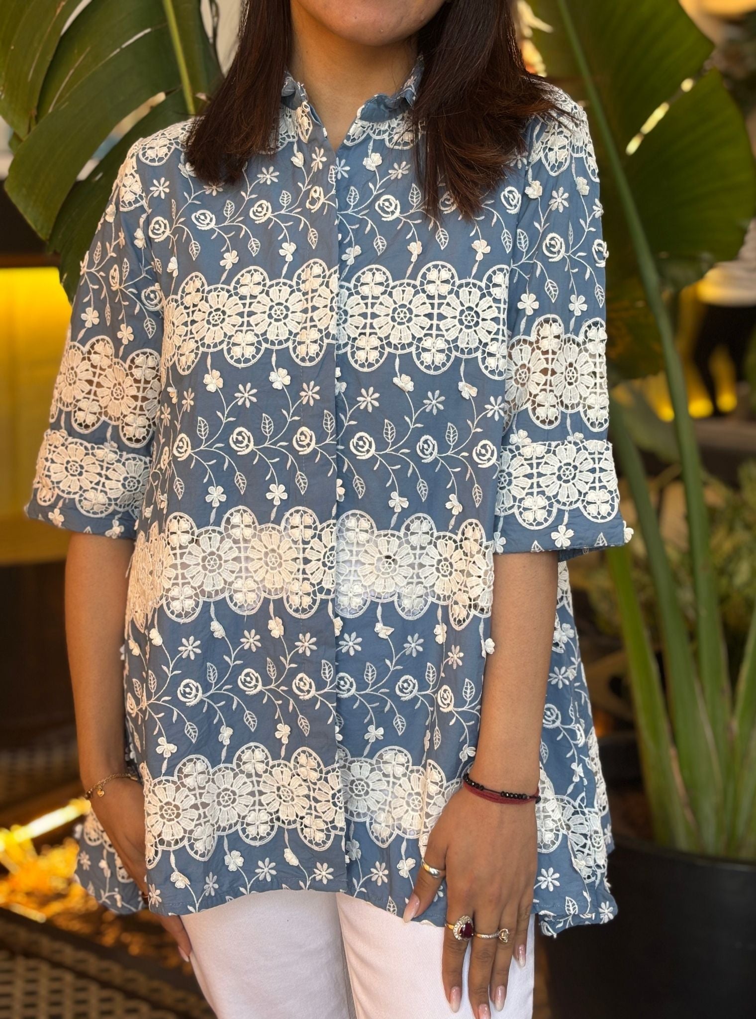 Raquel Supima Cotton Denim Shirt