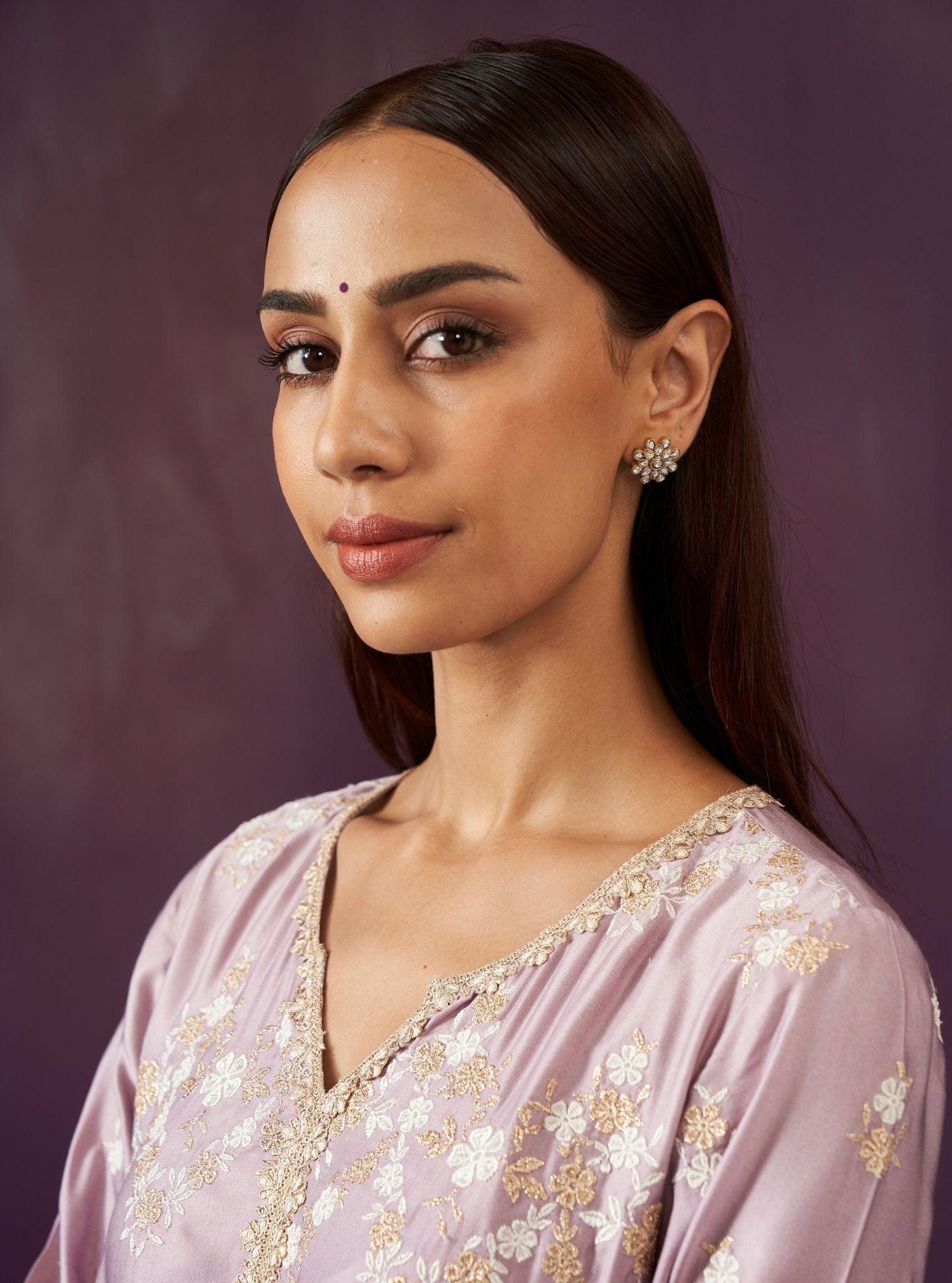 Pure Silver Ayla Gold Studs