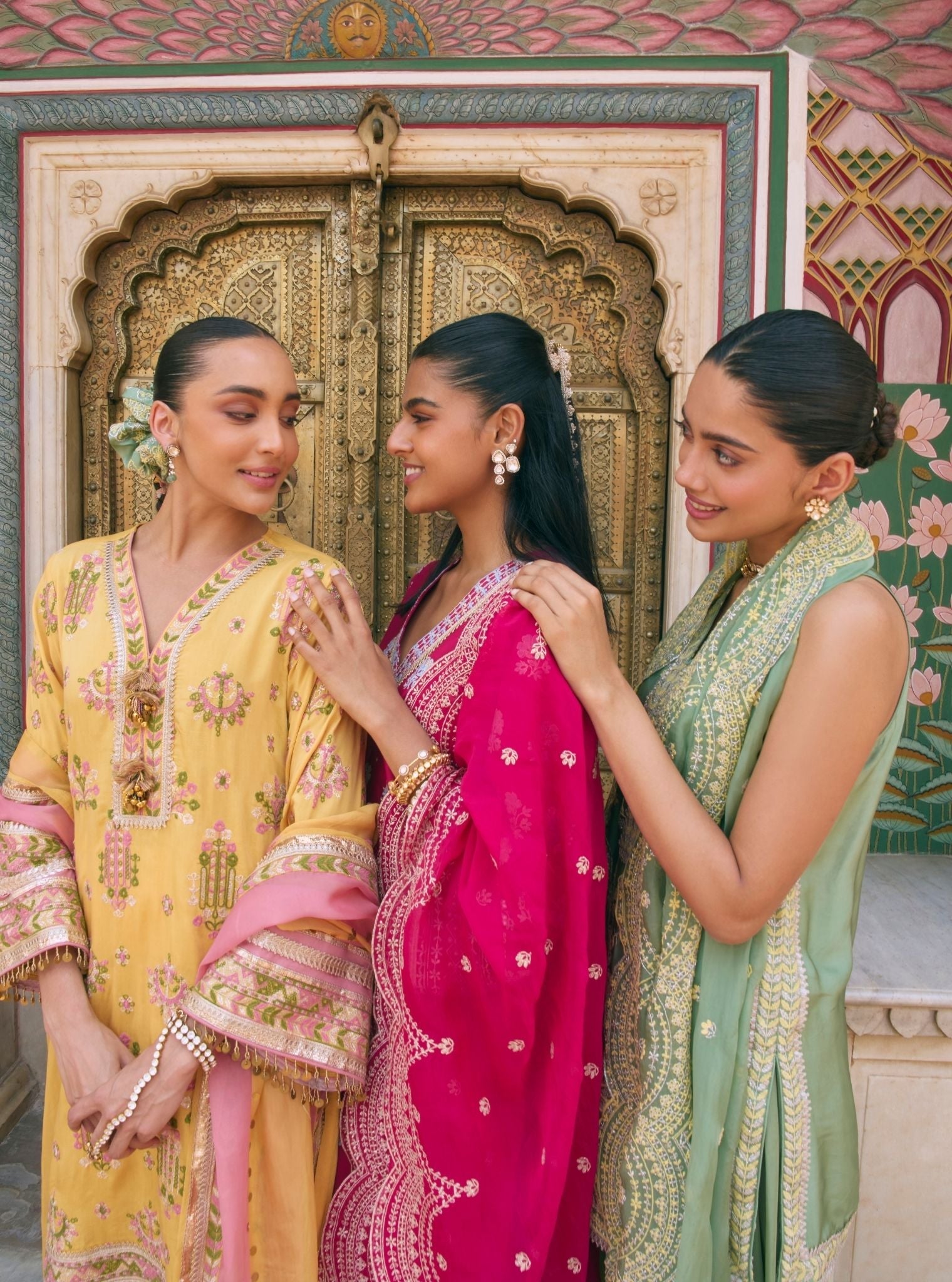 Noreya Lawn Mustard Kurta Set