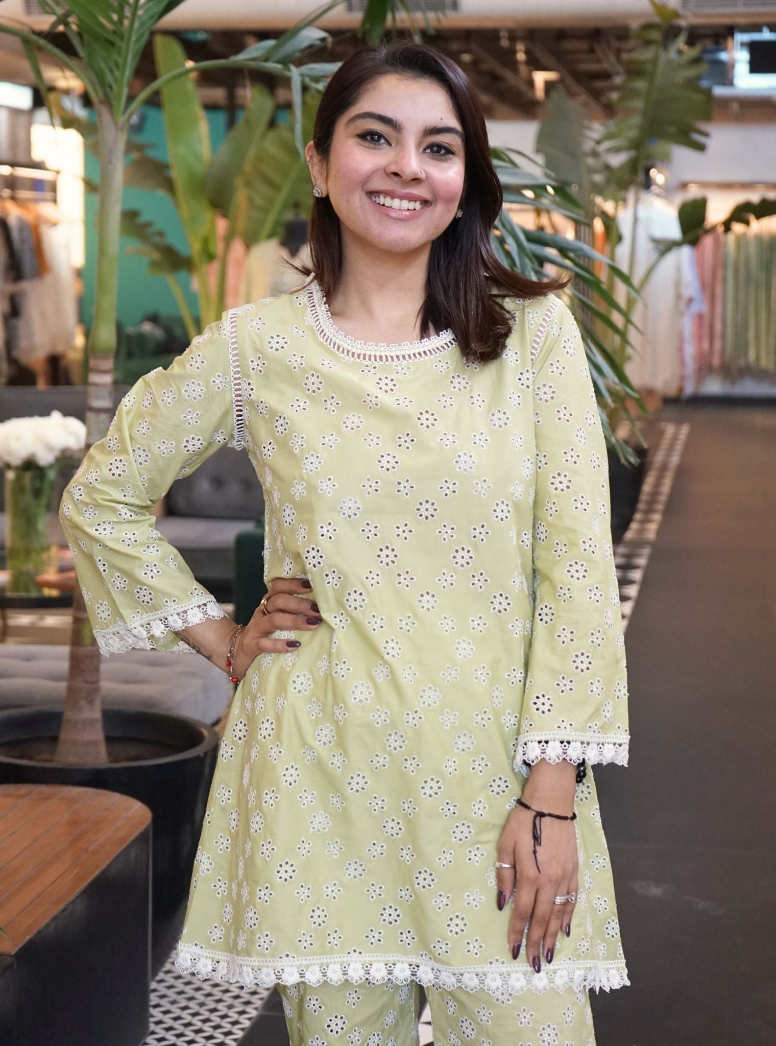 Bibury Supima Cotton Green Co-ord Set