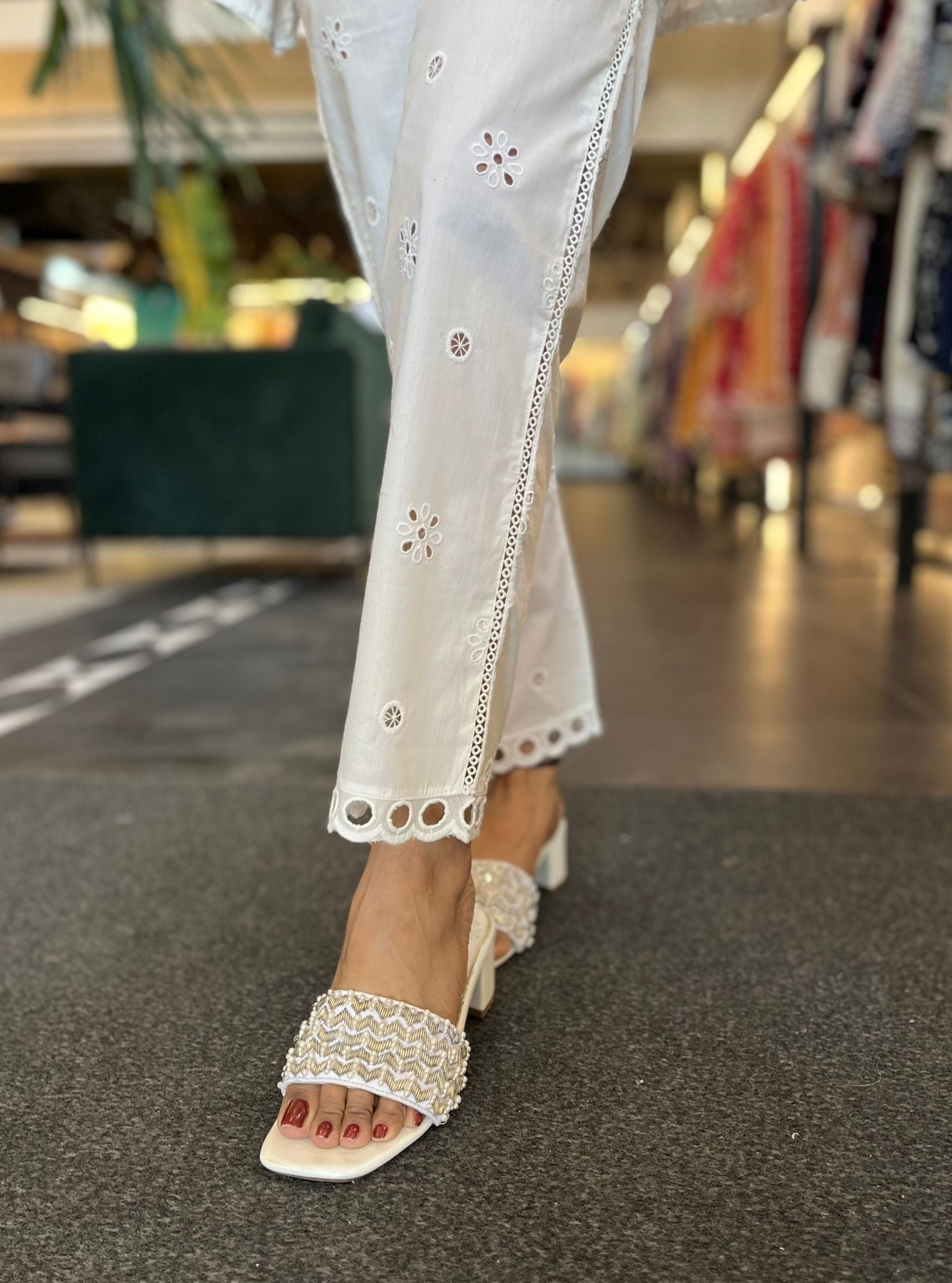 Noemie Supima Cotton White Shirt Co-ord Set