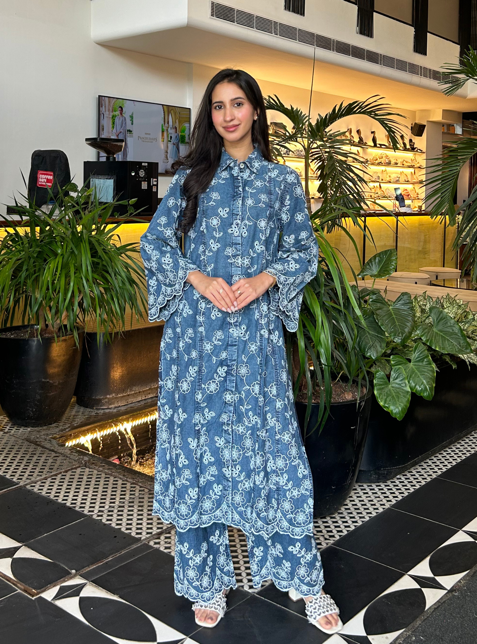 Ondra Denim Kurta Set